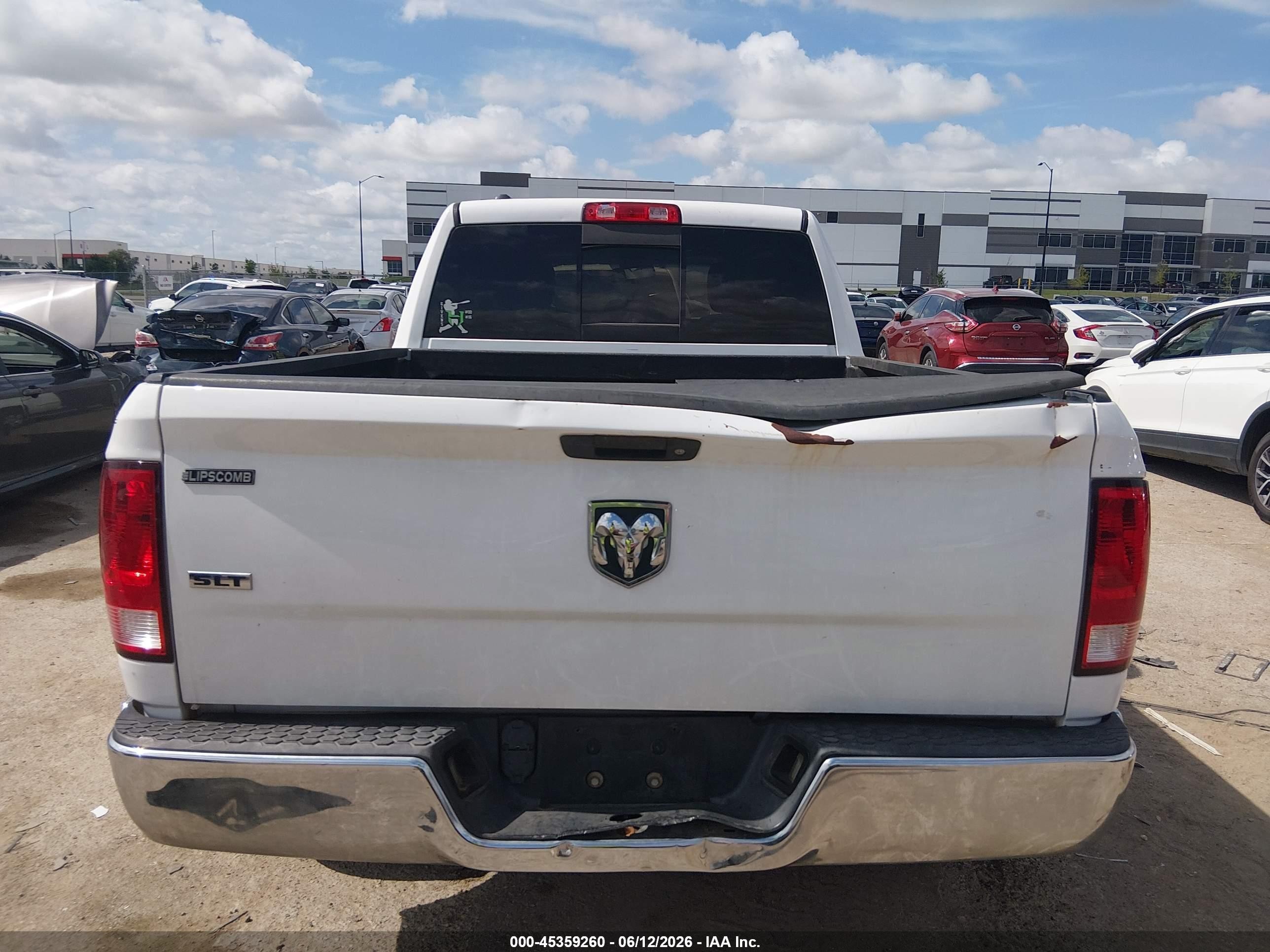 2015 Ram 1500 Slt Белый vin: 1C6RR6GT1FS607397