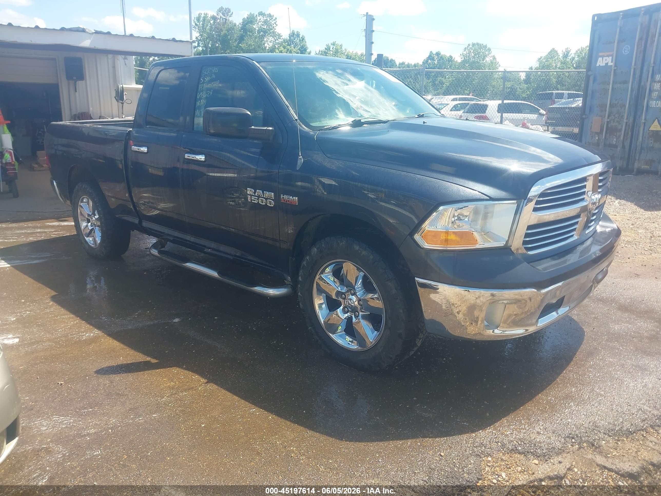 2013 Ram 1500 Big Horn Blue vin: 1C6RR6GT2DS693624