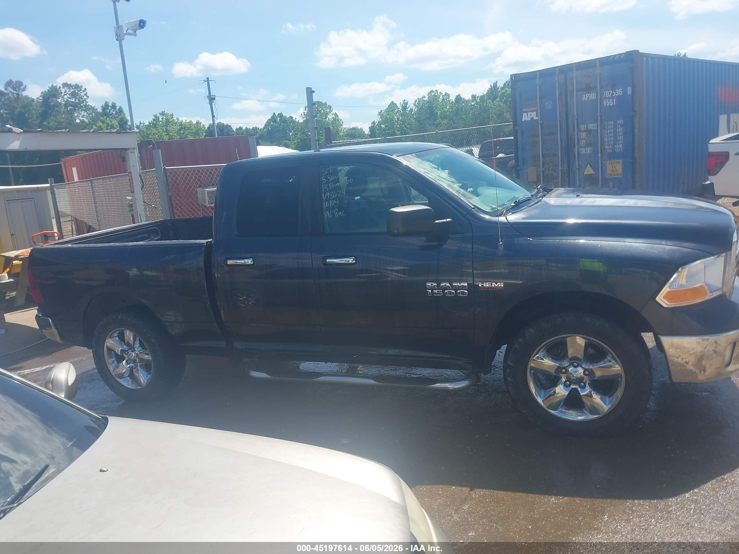 2013 Ram 1500 Big Horn Синий vin: 1C6RR6GT2DS693624