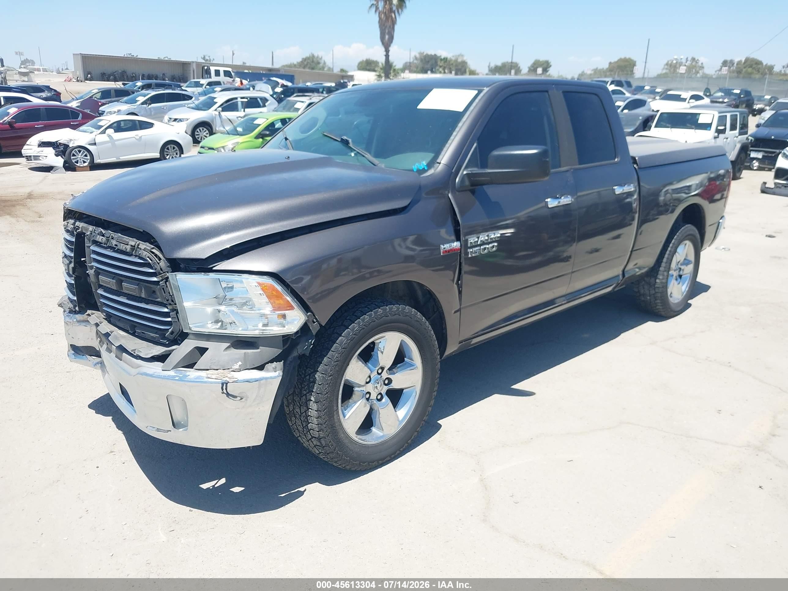 2014 Ram 1500 Big Horn Gray vin: 1C6RR6GT2ES278370