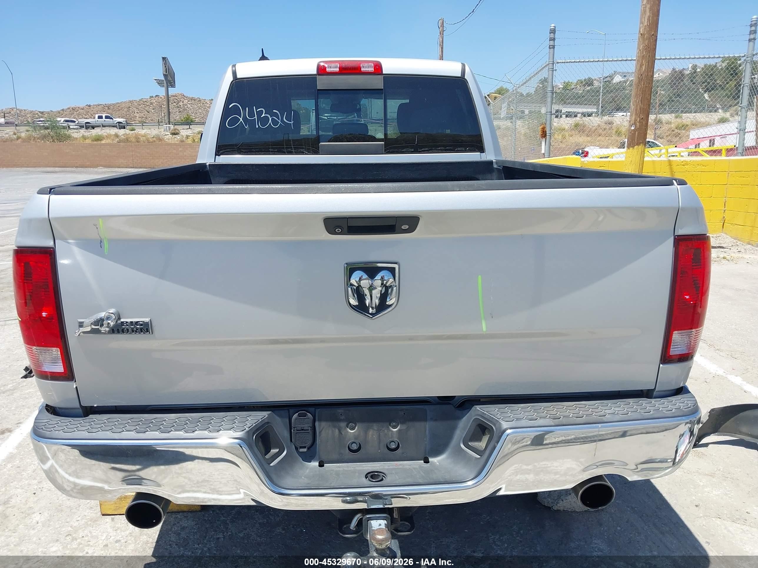 2014 Ram 1500 Big Horn Серебряный vin: 1C6RR6GT3ES135458