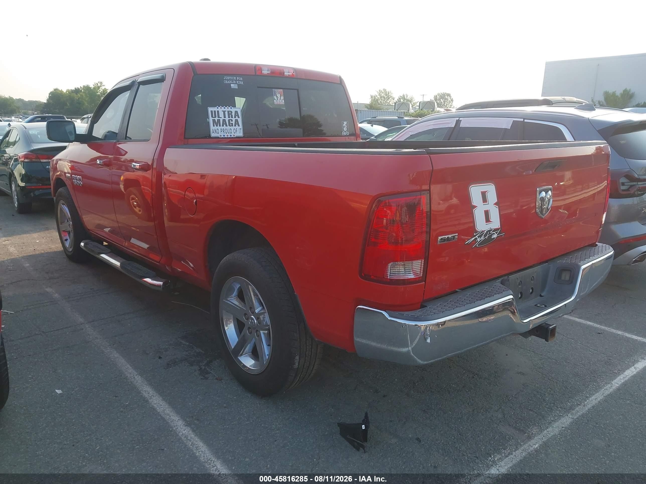 2014 Ram 1500 Slt Red vin: 1C6RR6GT3ES407233