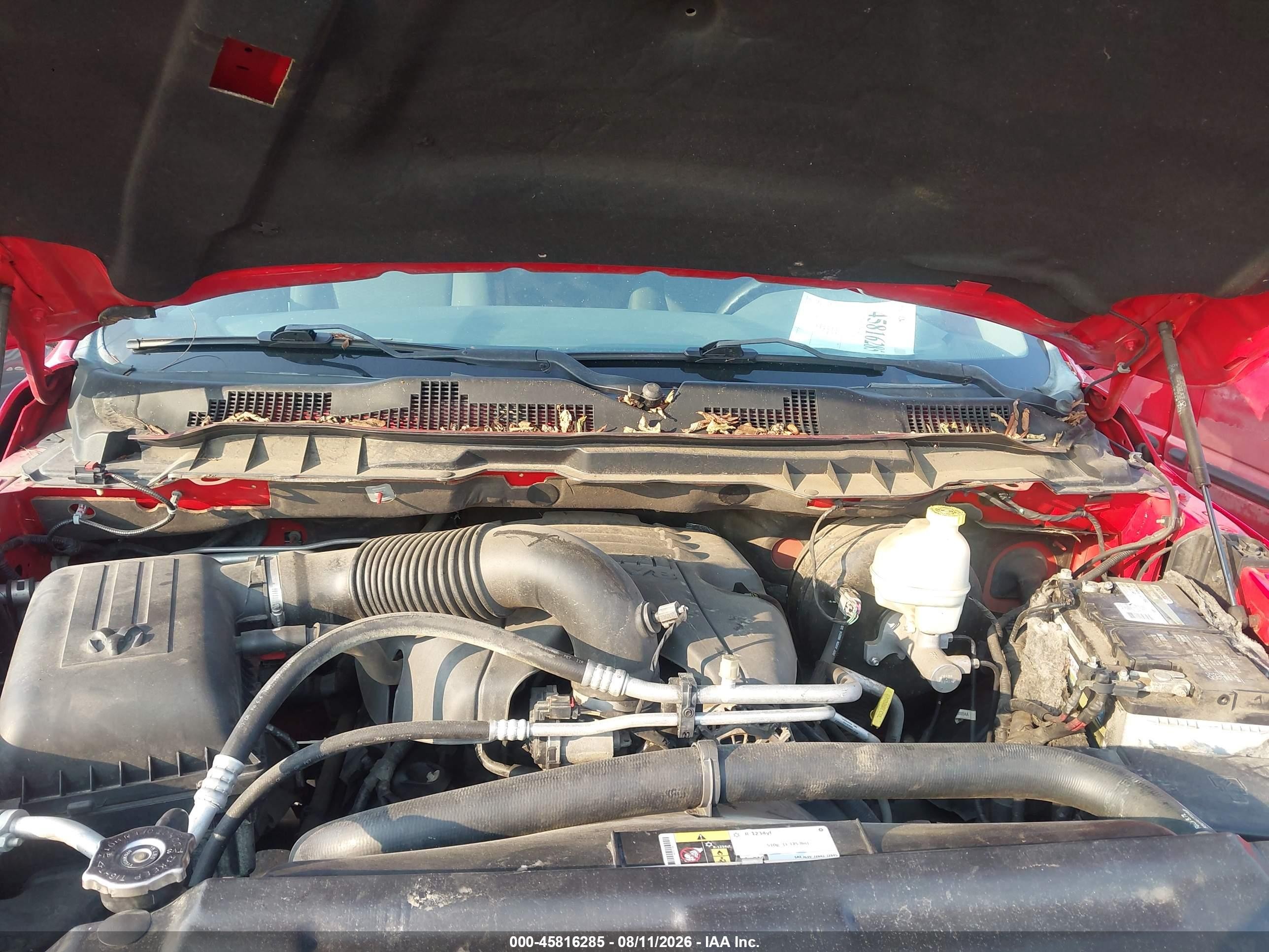 2014 Ram 1500 Slt Red vin: 1C6RR6GT3ES407233