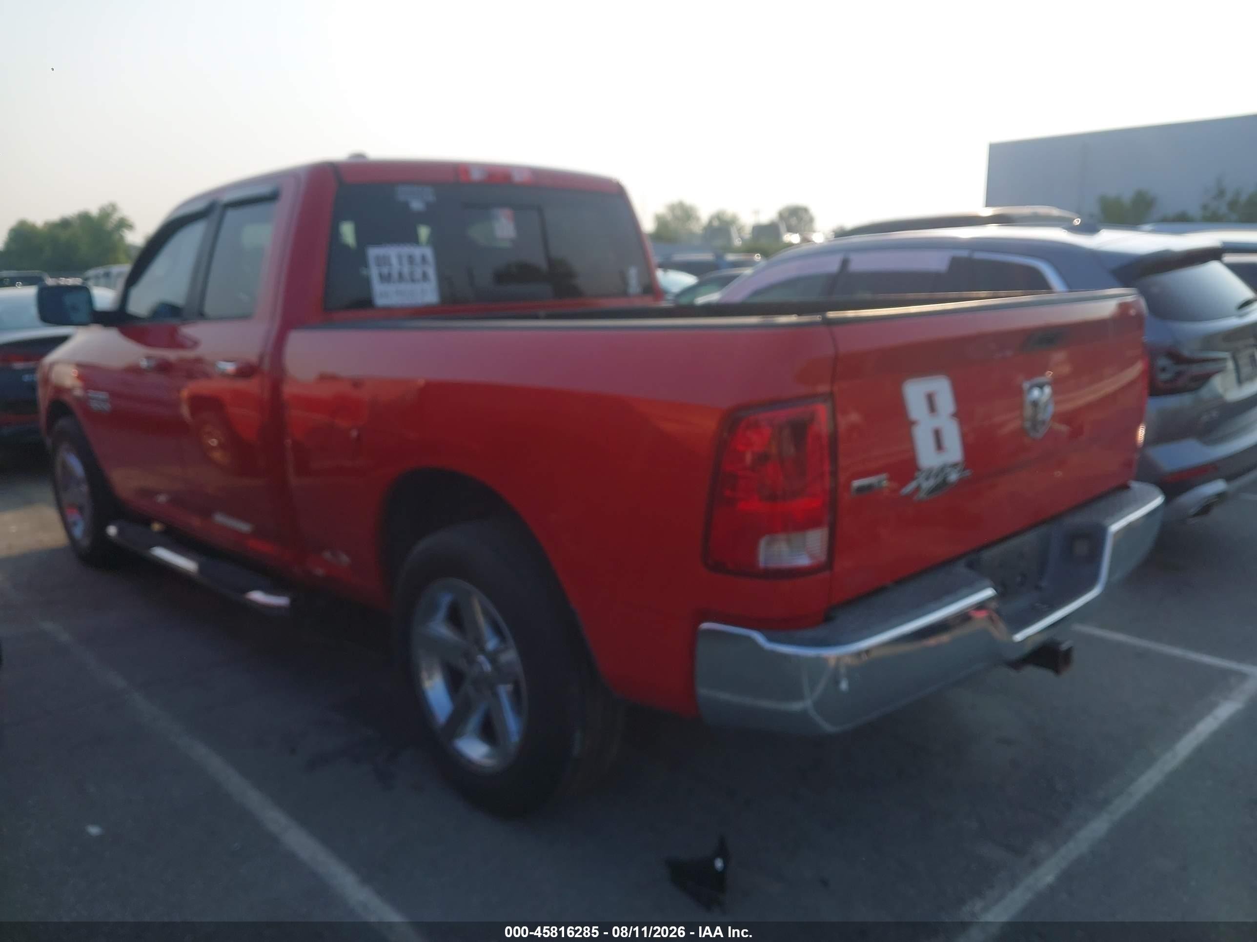 2014 Ram 1500 Slt Red vin: 1C6RR6GT3ES407233