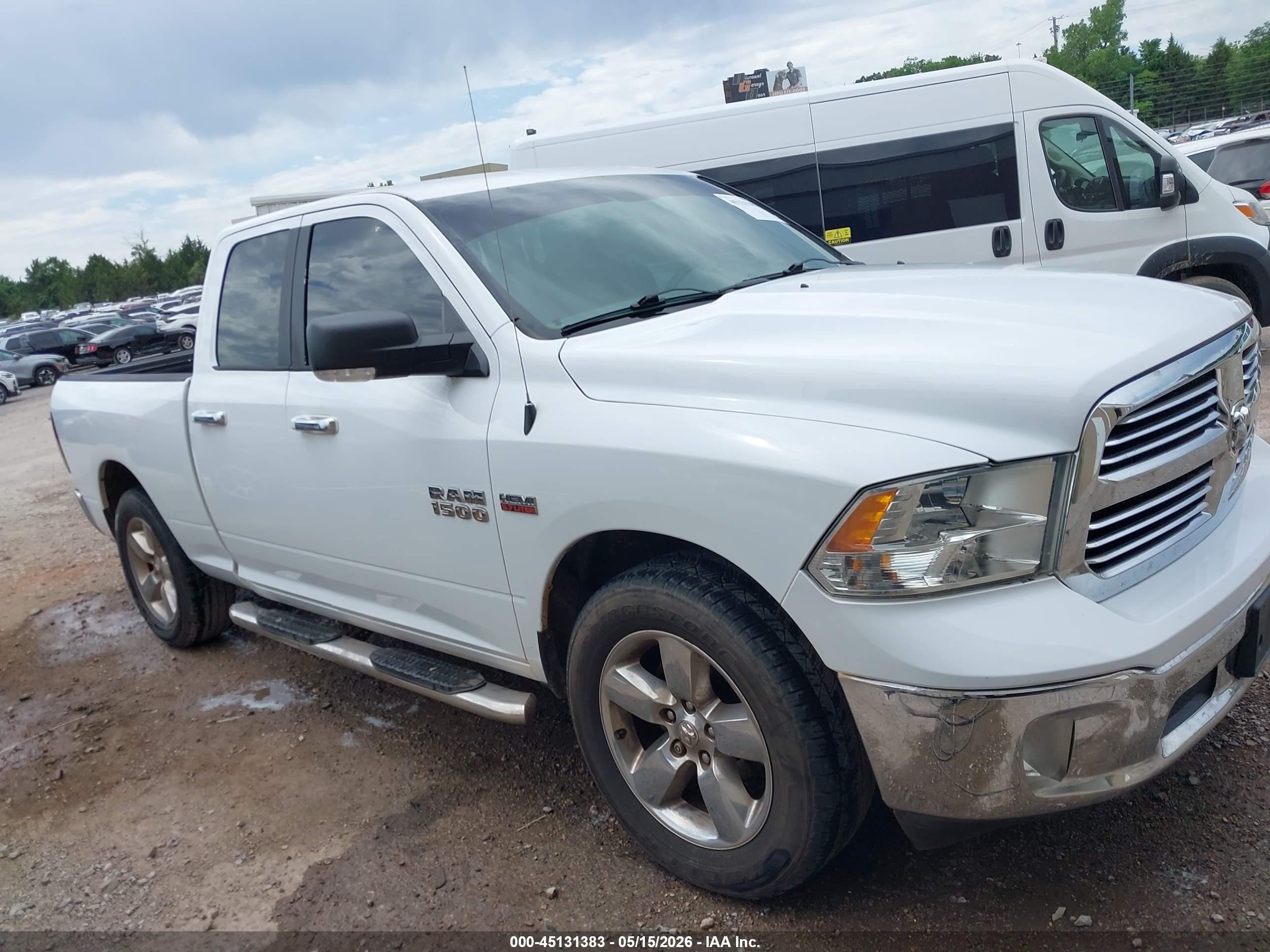 2015 Ram 1500 Big Horn White vin: 1C6RR6GT3FS784842