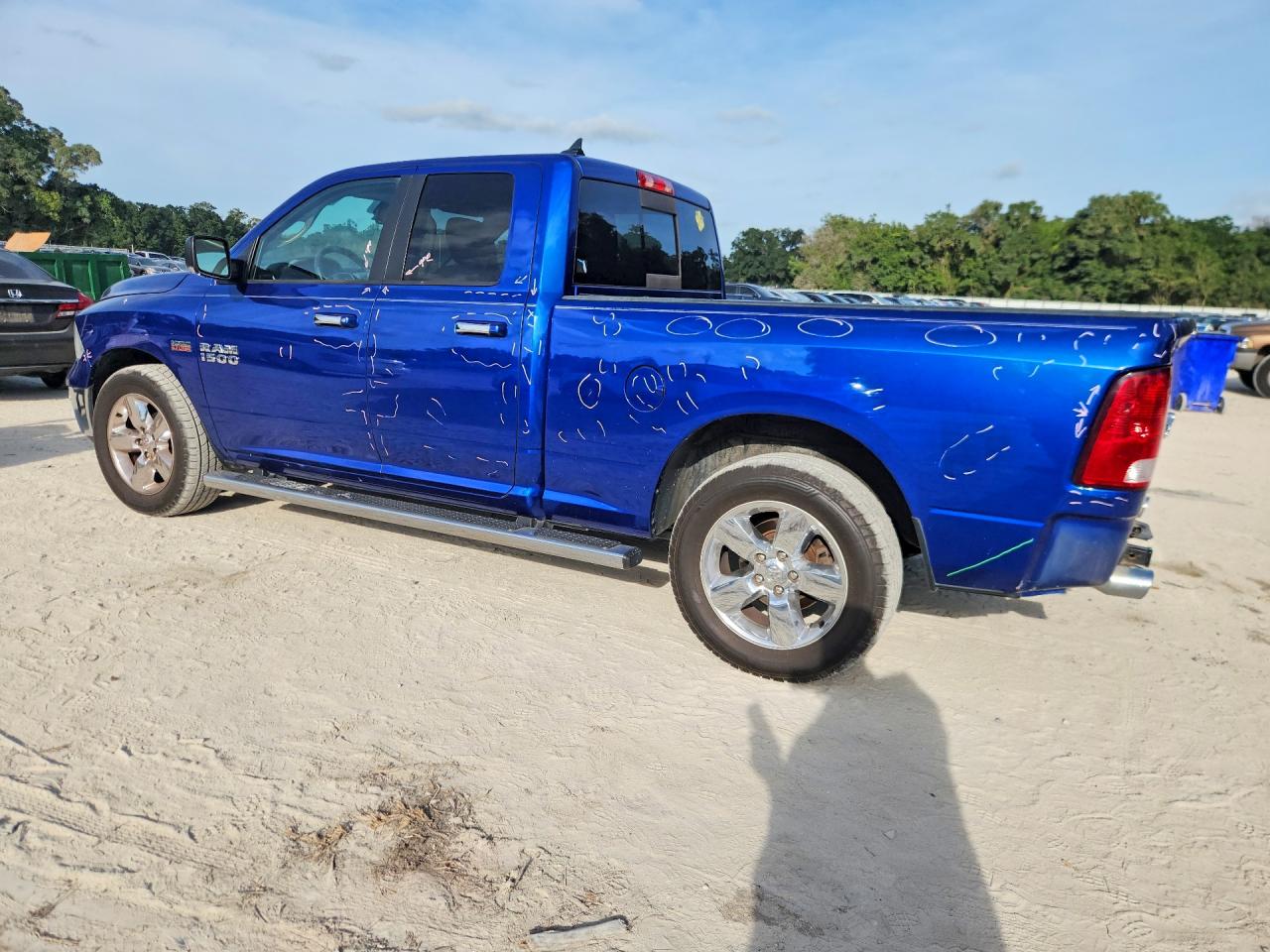 2016 Ram 1500 Slt Blue vin: 1C6RR6GT3GS348400