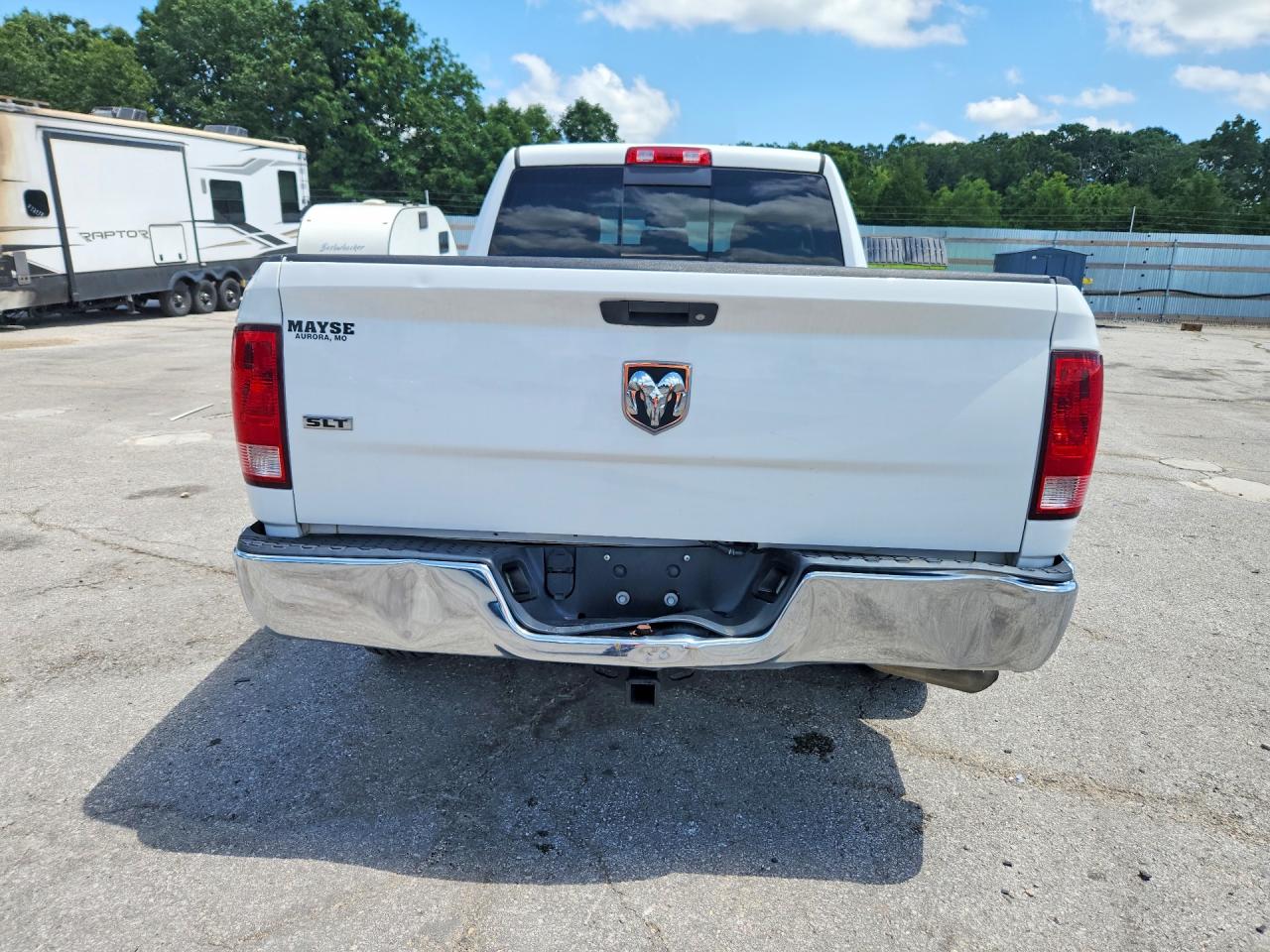 2014 Ram 1500 Slt White vin: 1C6RR6GT4ES350251