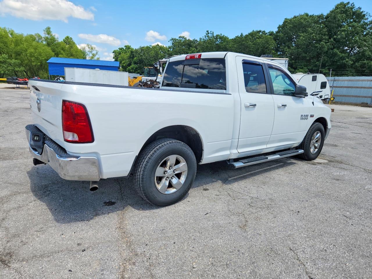 2014 Ram 1500 Slt White vin: 1C6RR6GT4ES350251