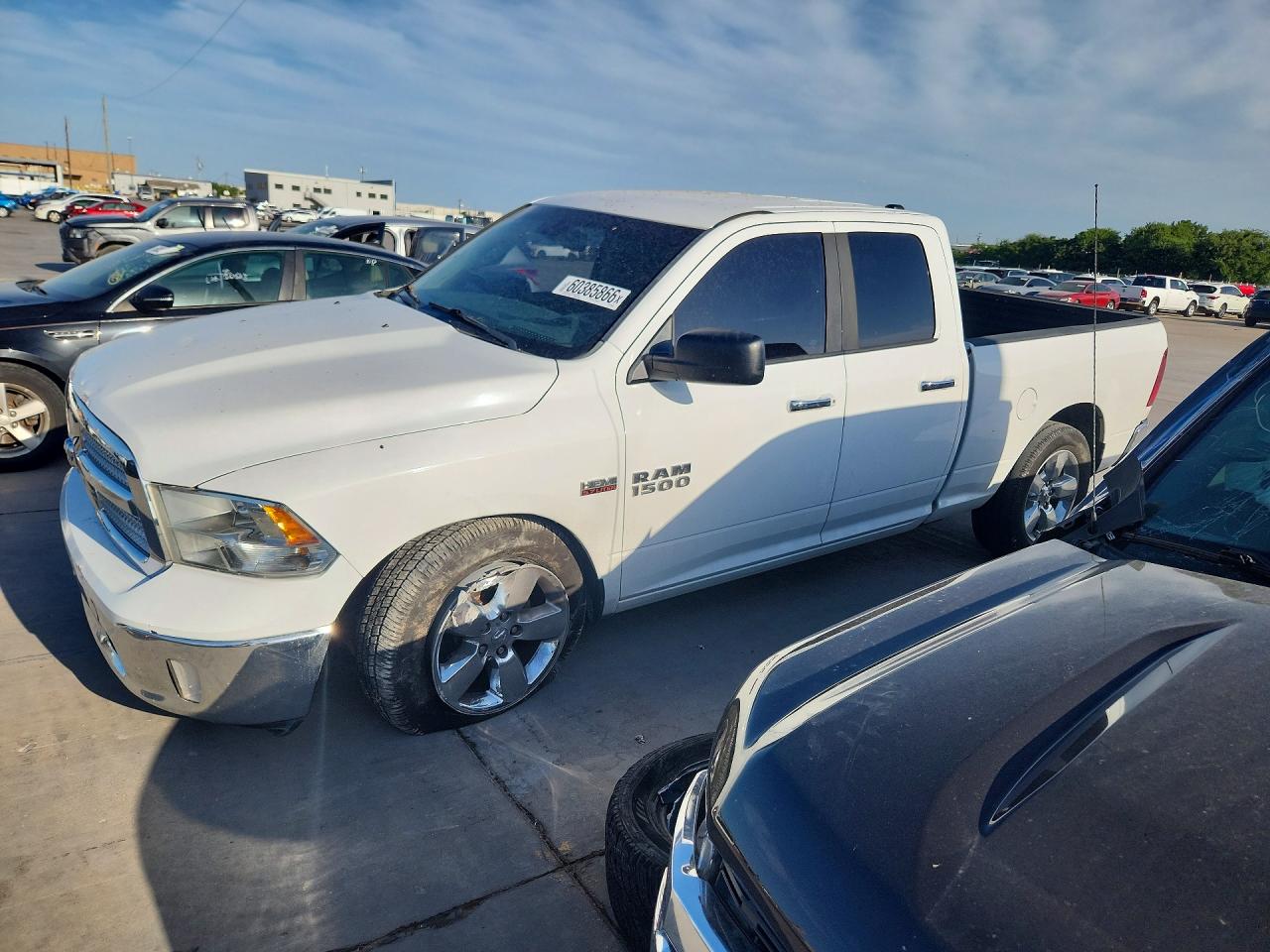 2015 Ram 1500 Slt White vin: 1C6RR6GT4FS754636