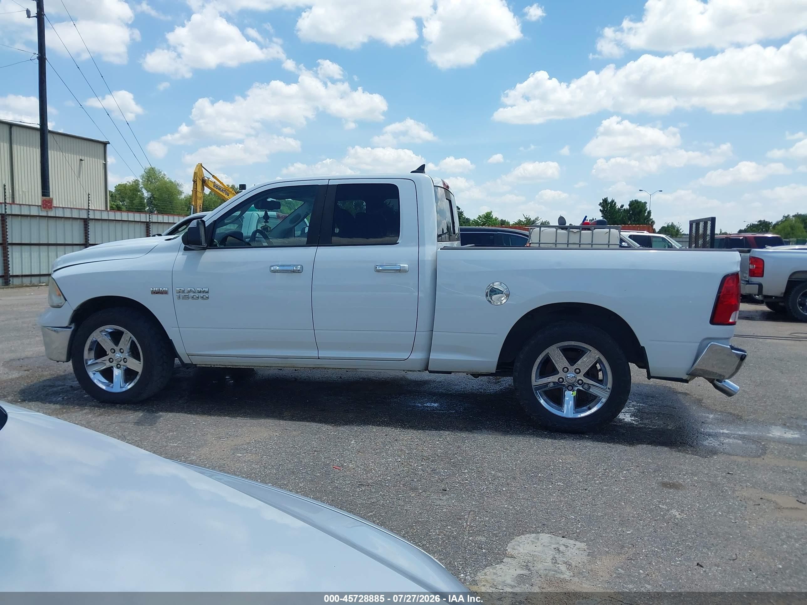 2013 Ram 1500 Big Horn White vin: 1C6RR6GT5DS524035