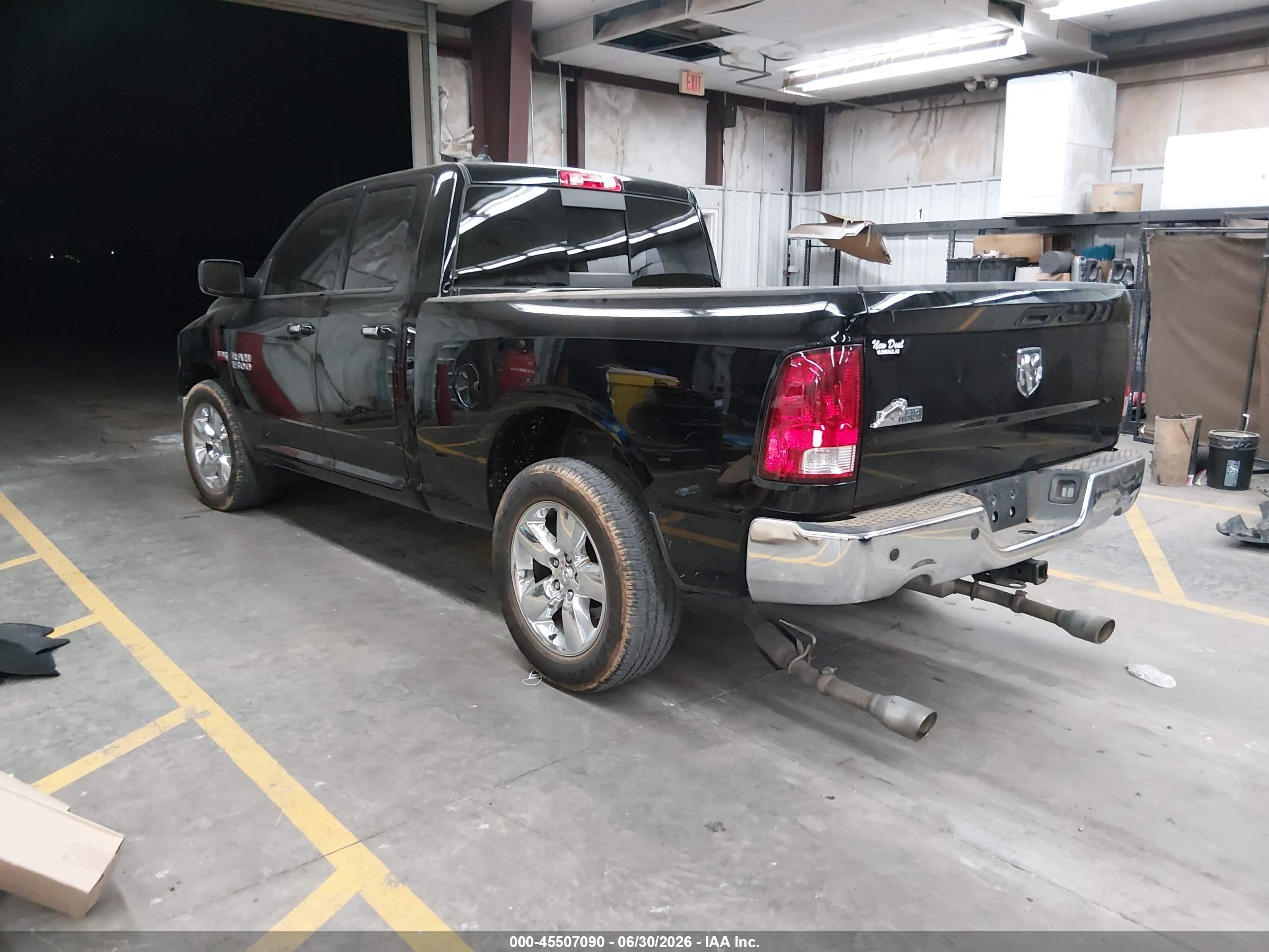 2013 Ram 1500 Big Horn Black vin: 1C6RR6GT5DS633949