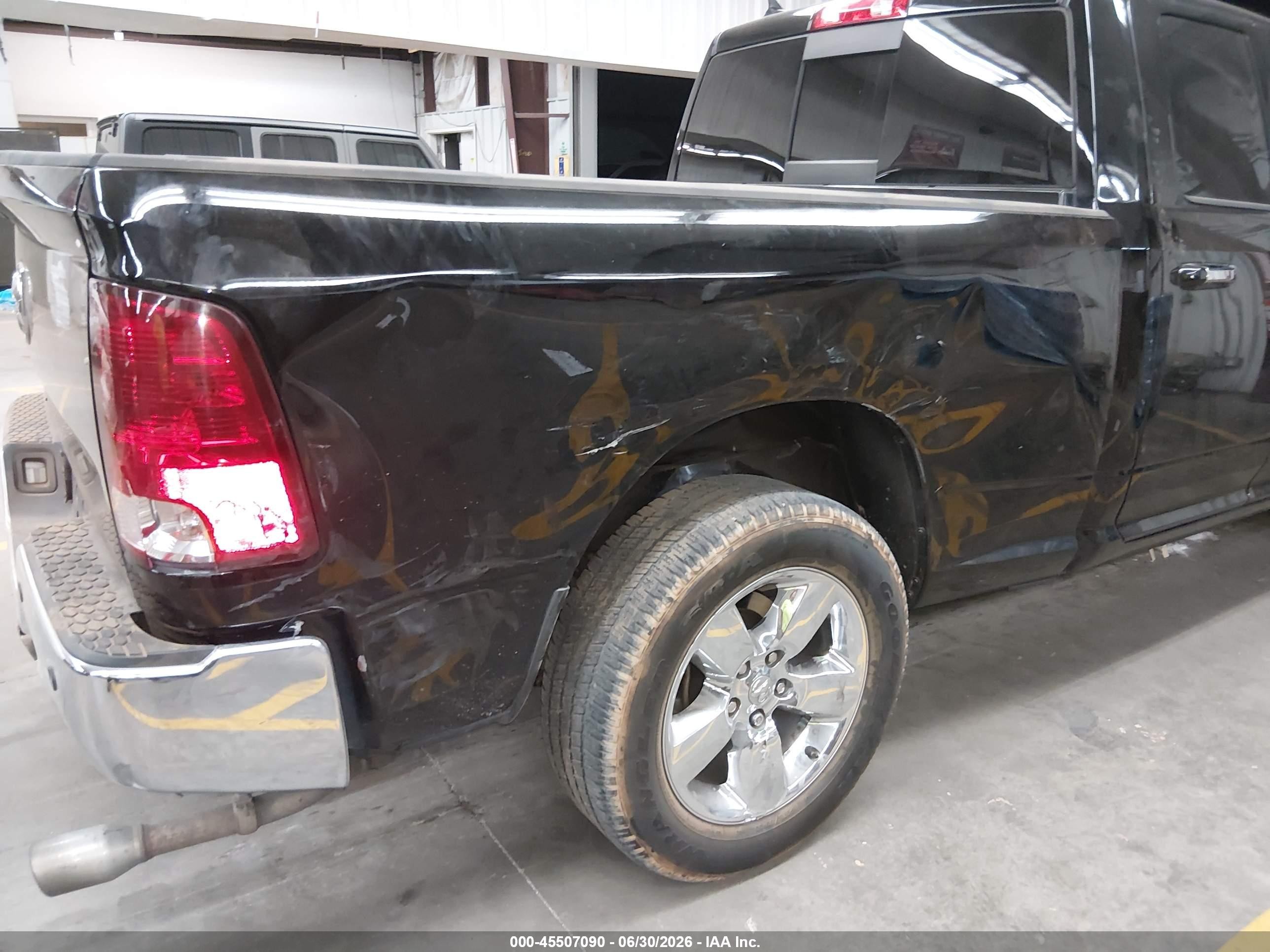 2013 Ram 1500 Big Horn Black vin: 1C6RR6GT5DS633949
