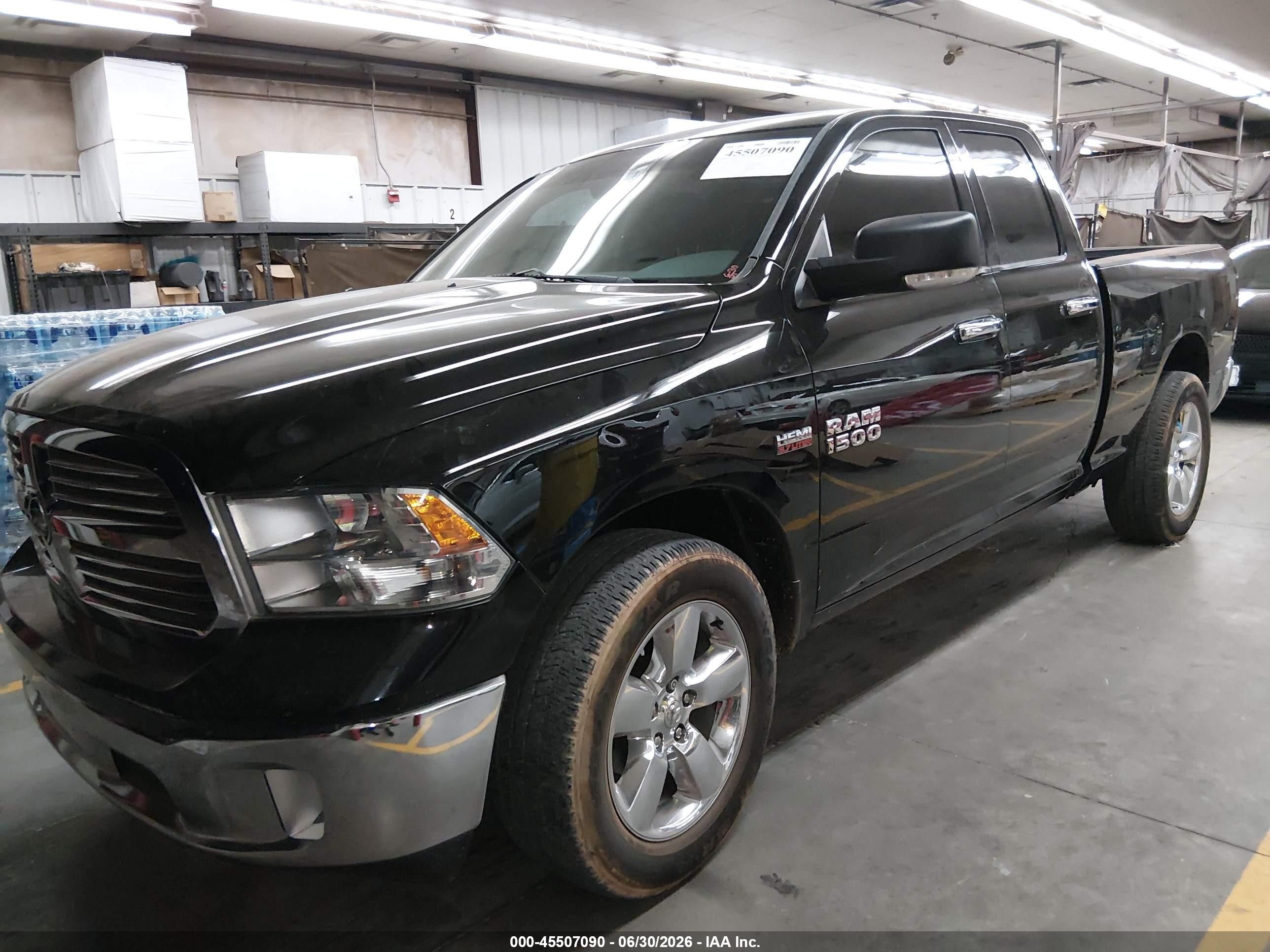 2013 Ram 1500 Big Horn Black vin: 1C6RR6GT5DS633949