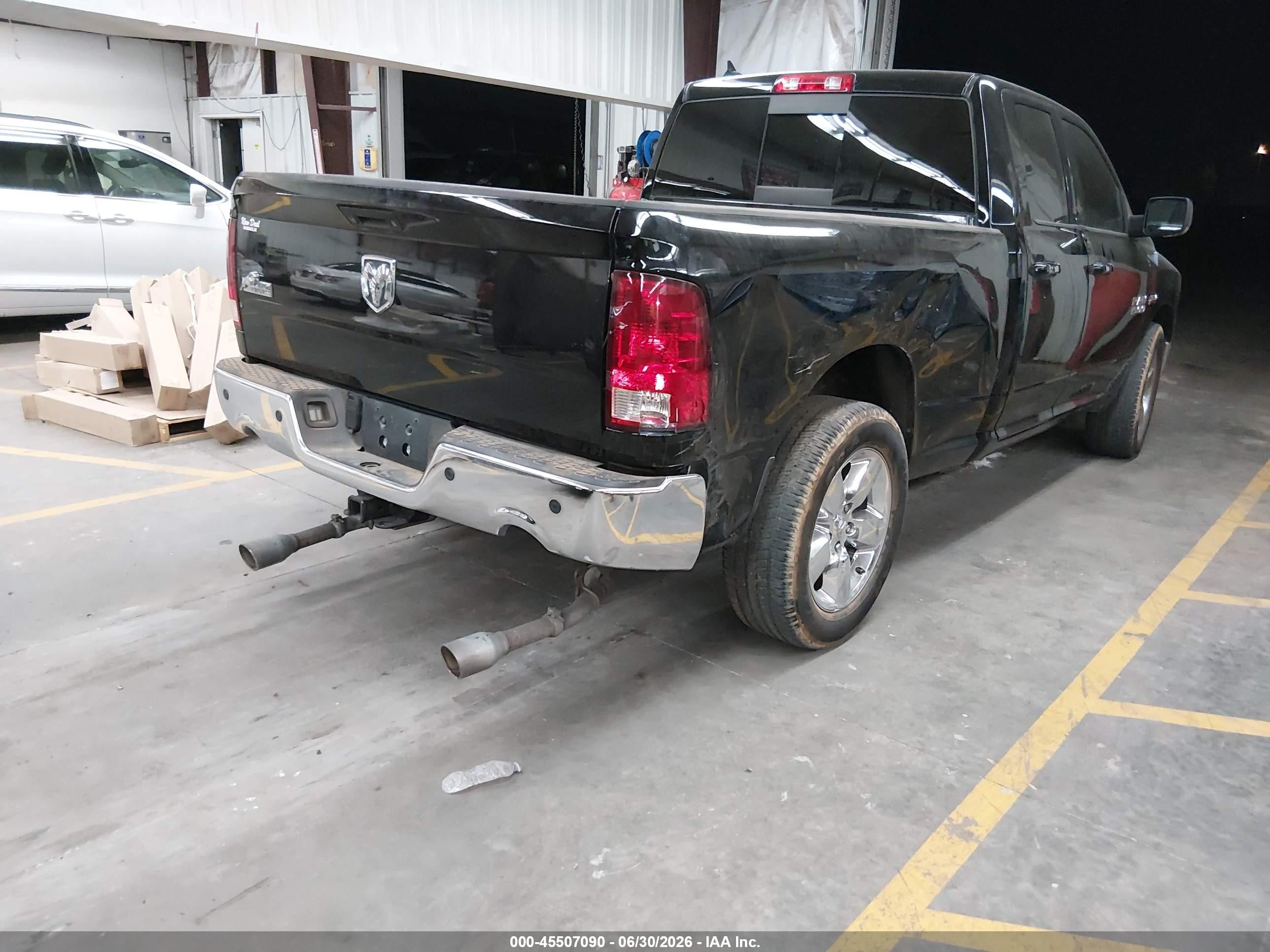 2013 Ram 1500 Big Horn Black vin: 1C6RR6GT5DS633949