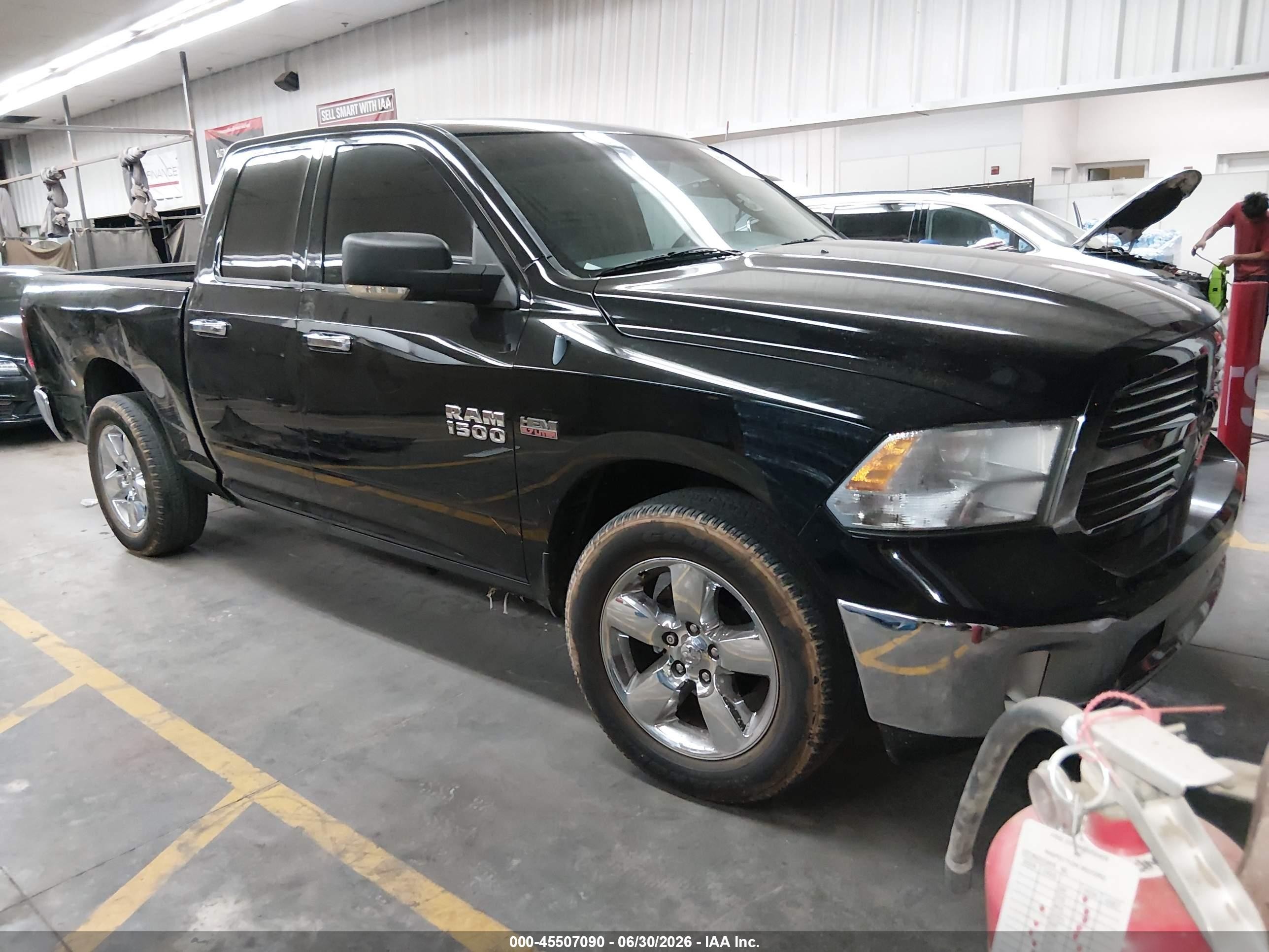 2013 Ram 1500 Big Horn Black vin: 1C6RR6GT5DS633949