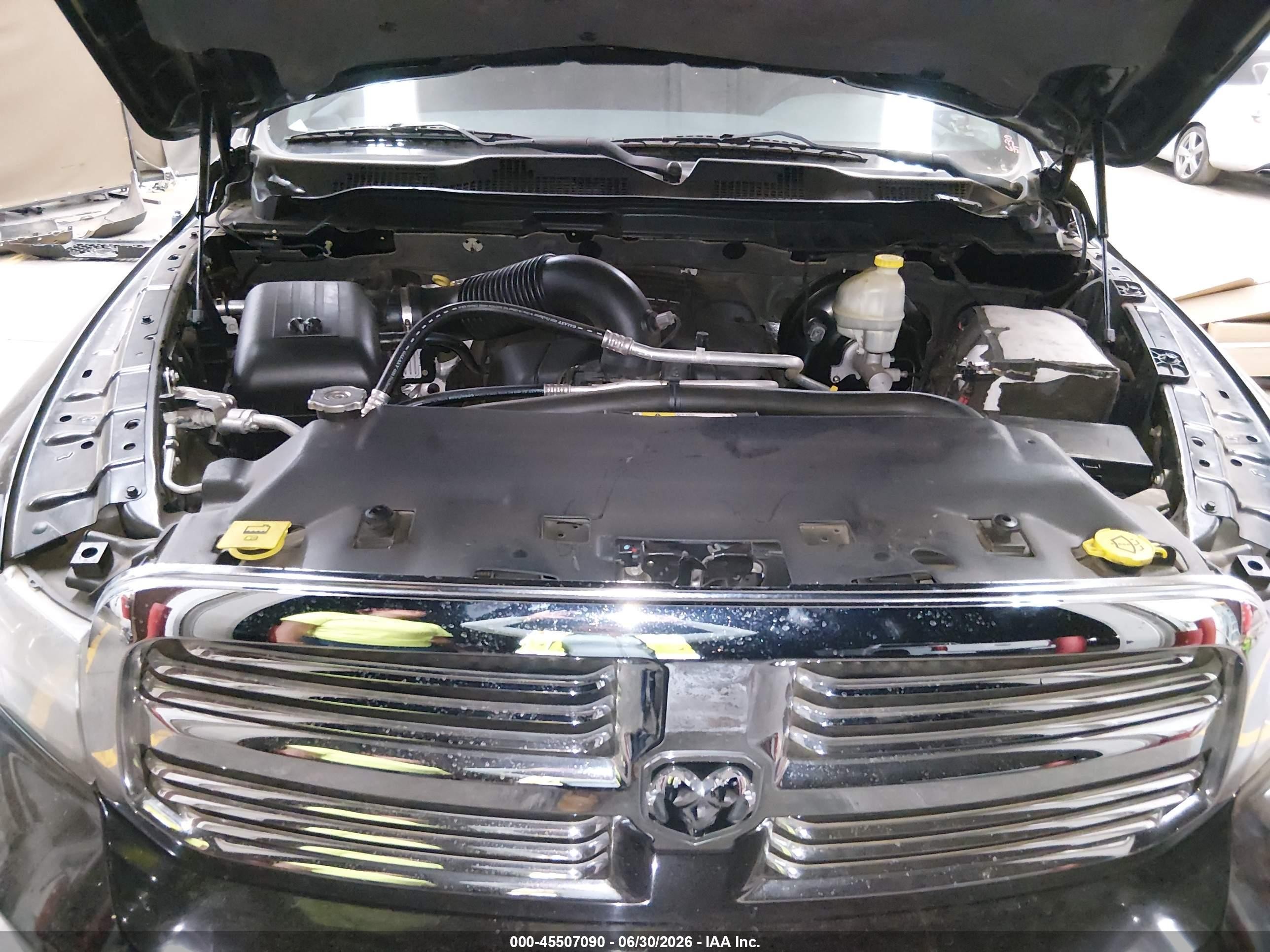 2013 Ram 1500 Big Horn Black vin: 1C6RR6GT5DS633949