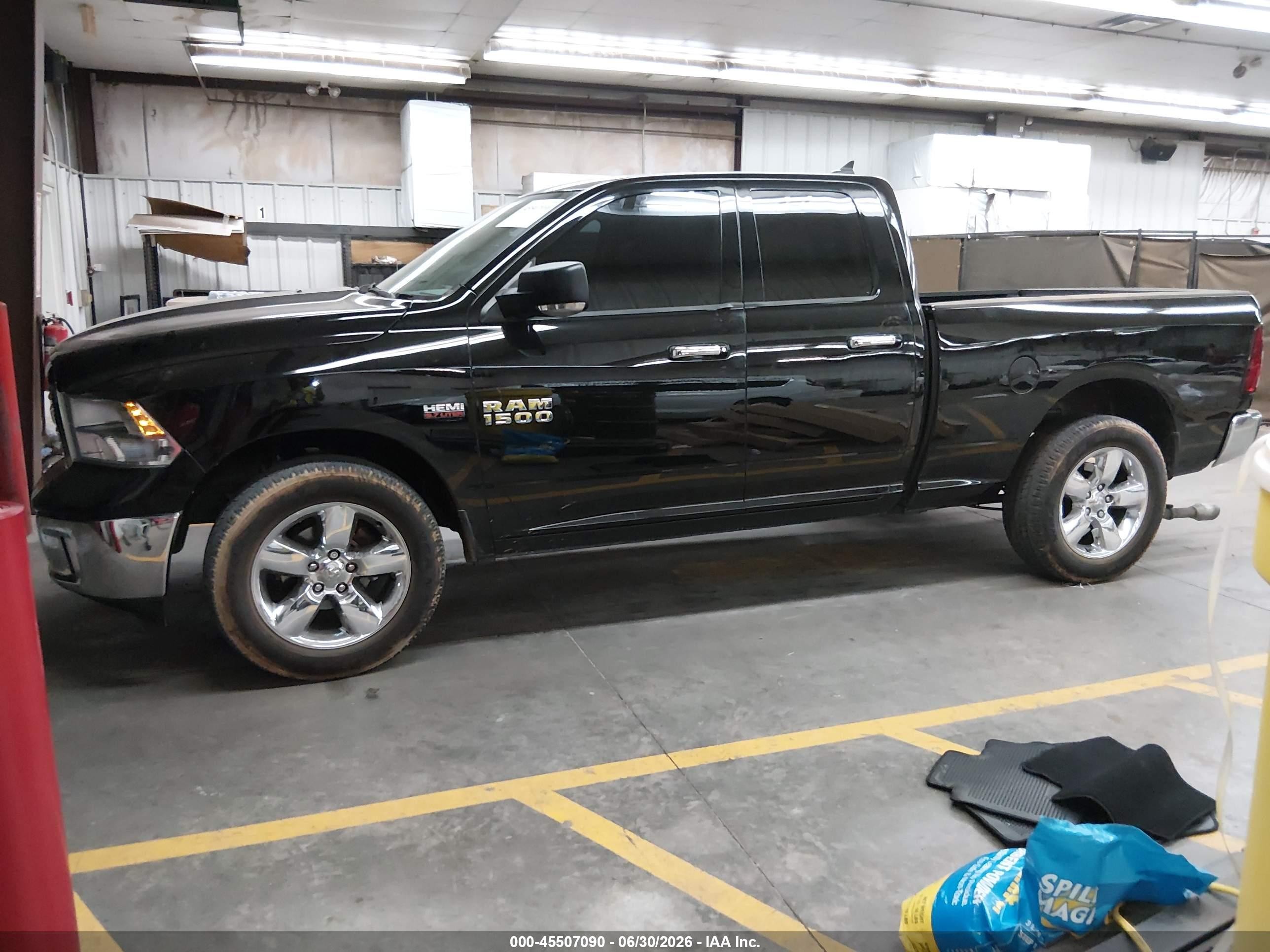 2013 Ram 1500 Big Horn Black vin: 1C6RR6GT5DS633949