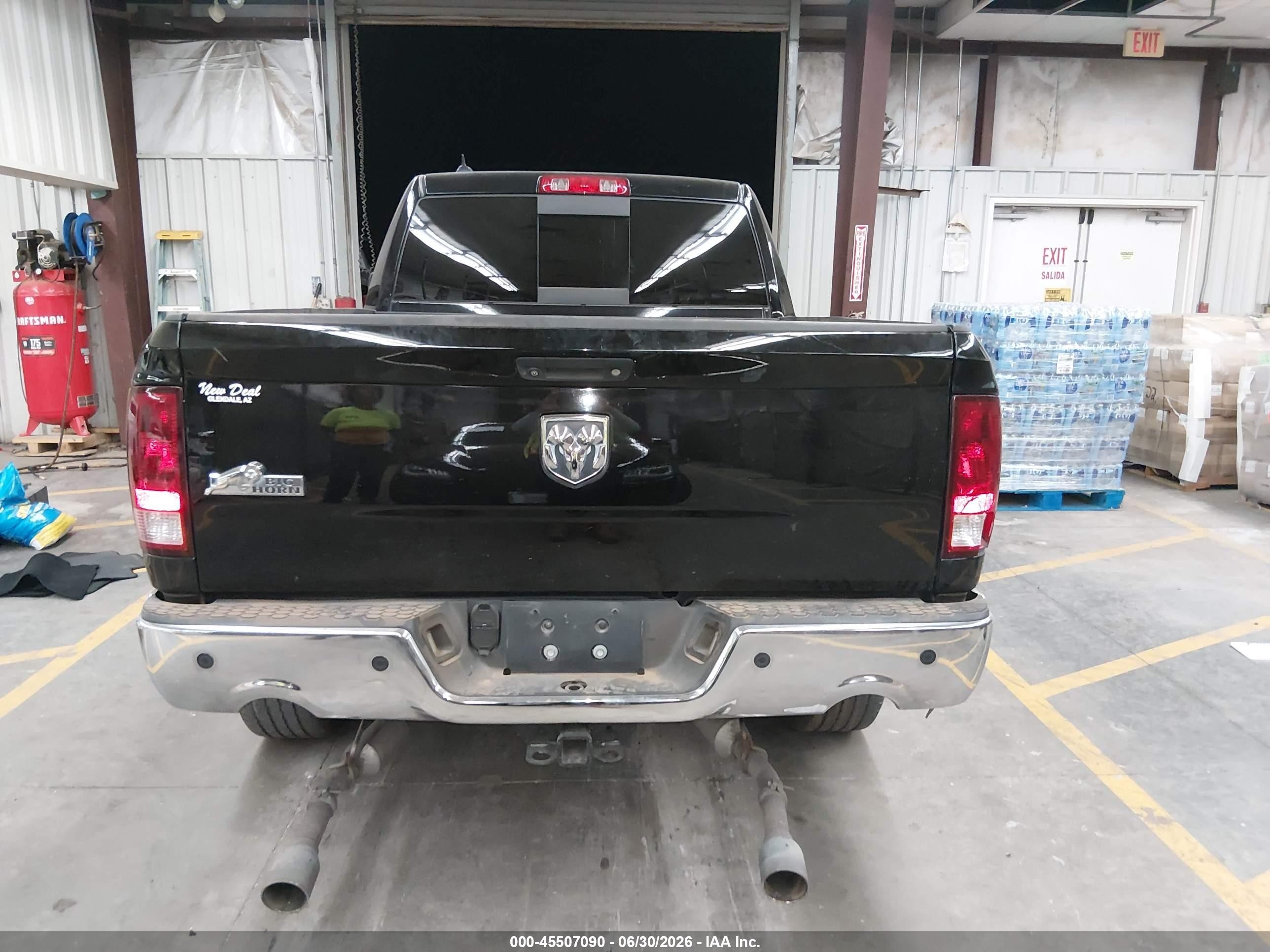 2013 Ram 1500 Big Horn Black vin: 1C6RR6GT5DS633949