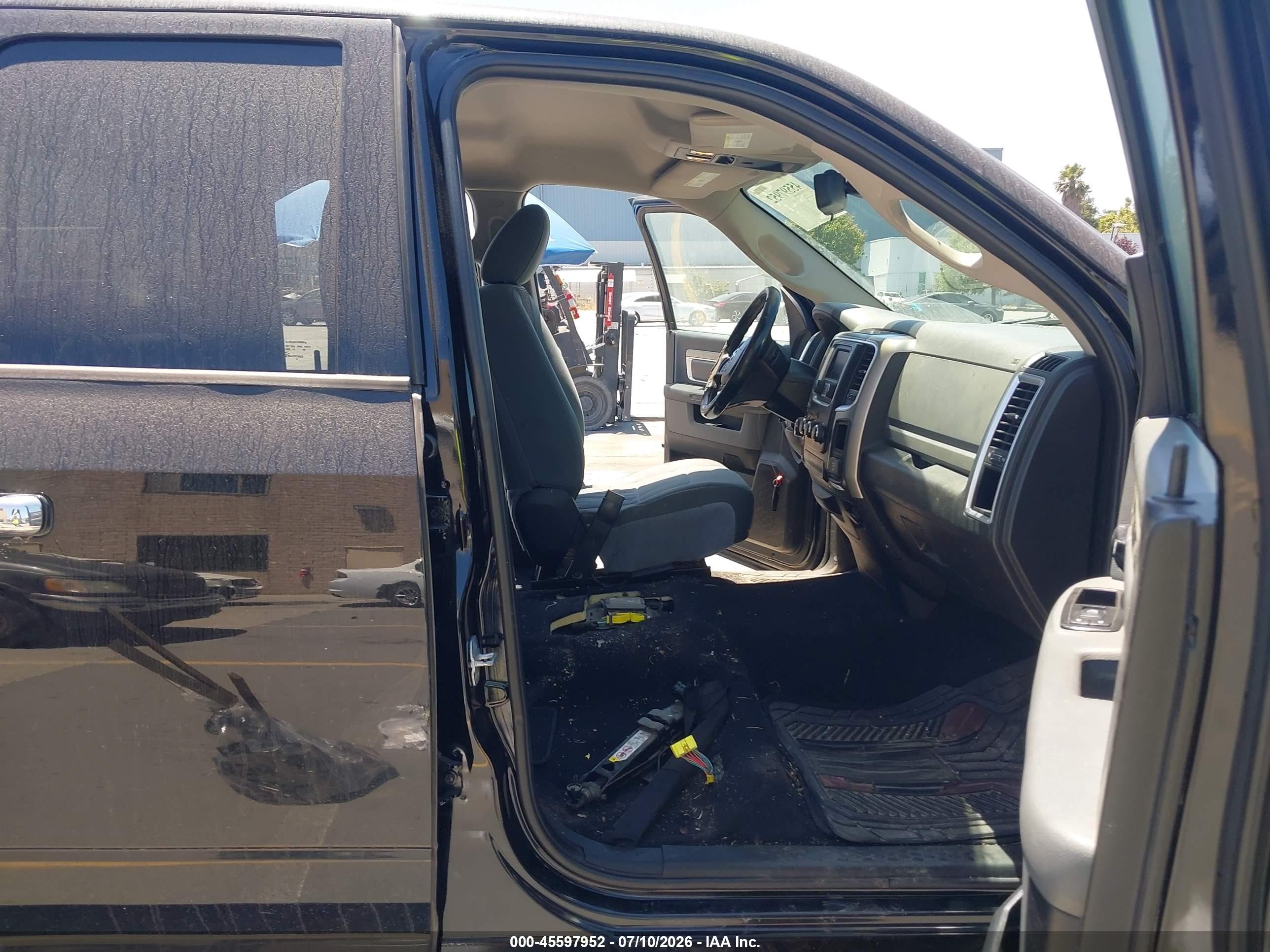 2014 Ram 1500 Big Horn Black vin: 1C6RR6GT5ES351957