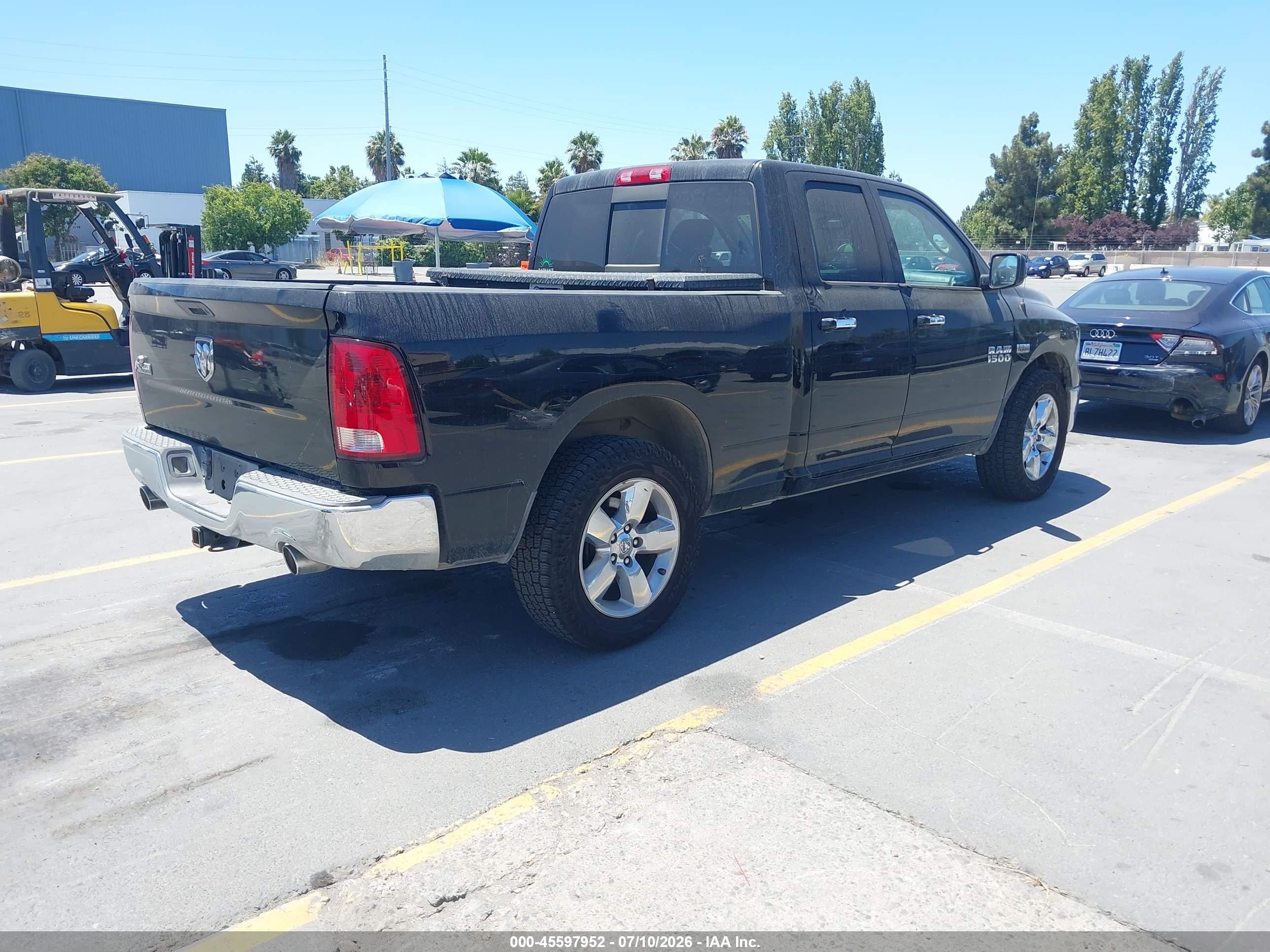 2014 Ram 1500 Big Horn Black vin: 1C6RR6GT5ES351957
