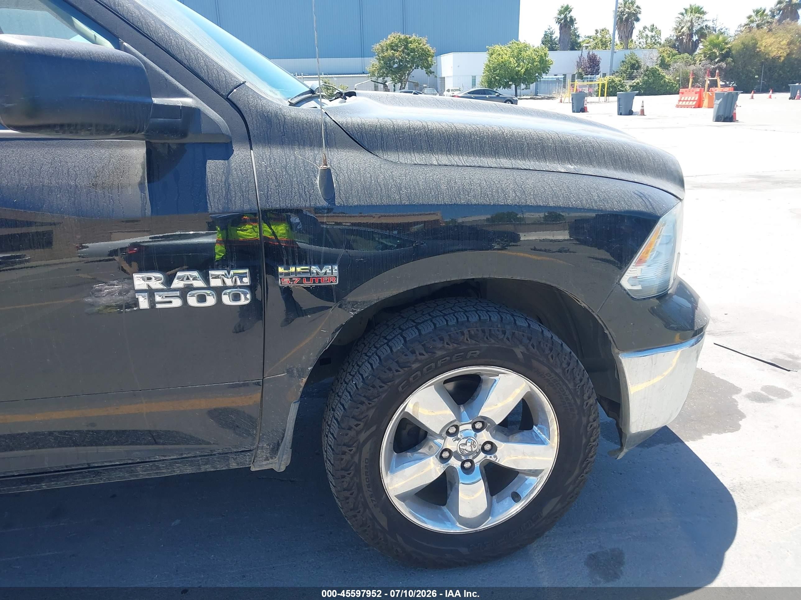 2014 Ram 1500 Big Horn Black vin: 1C6RR6GT5ES351957