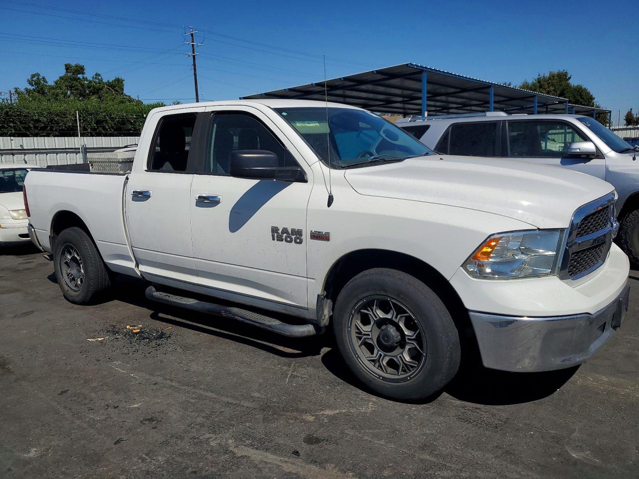 2014 Ram 1500 Slt White vin: 1C6RR6GT5ES416192