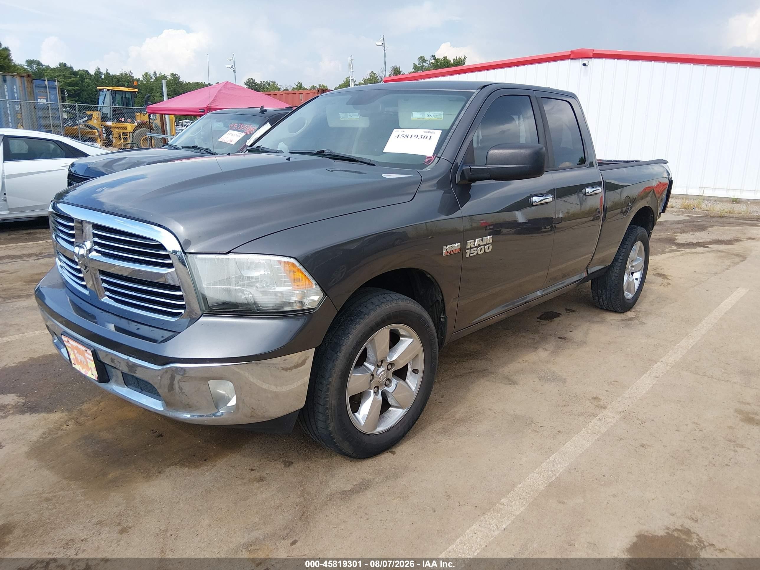 2015 Ram 1500 Big Horn Gray vin: 1C6RR6GT5FS577529