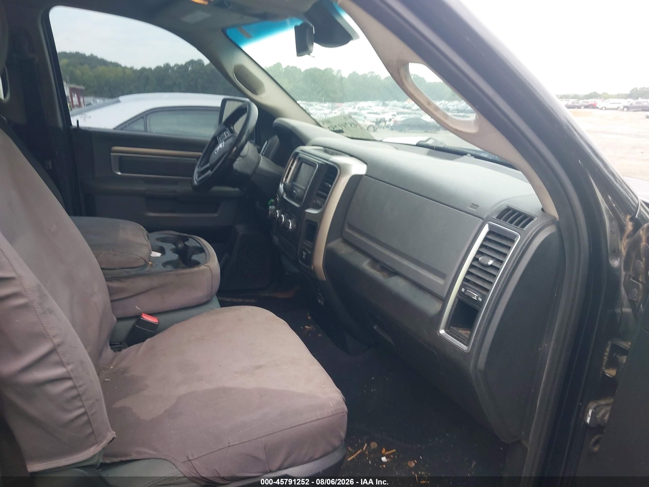 2015 Ram 1500 Big Horn Black vin: 1C6RR6GT5FS589518