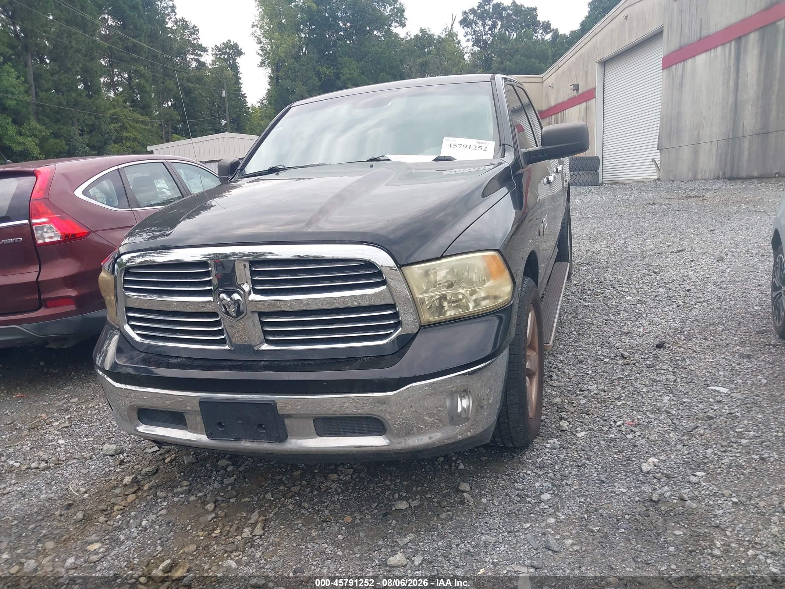 2015 Ram 1500 Big Horn Black vin: 1C6RR6GT5FS589518