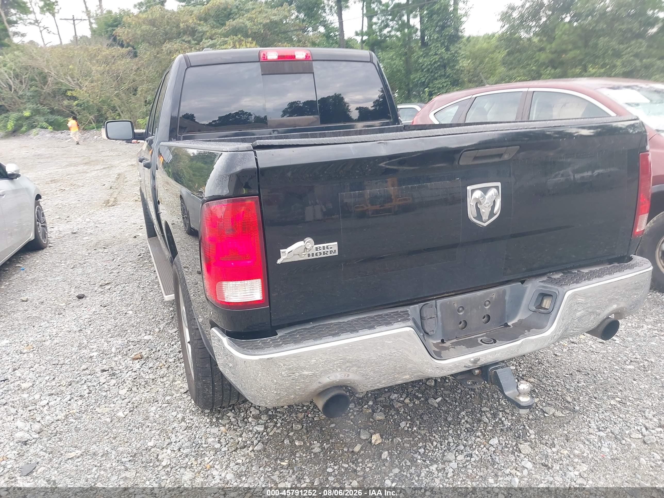 2015 Ram 1500 Big Horn Black vin: 1C6RR6GT5FS589518