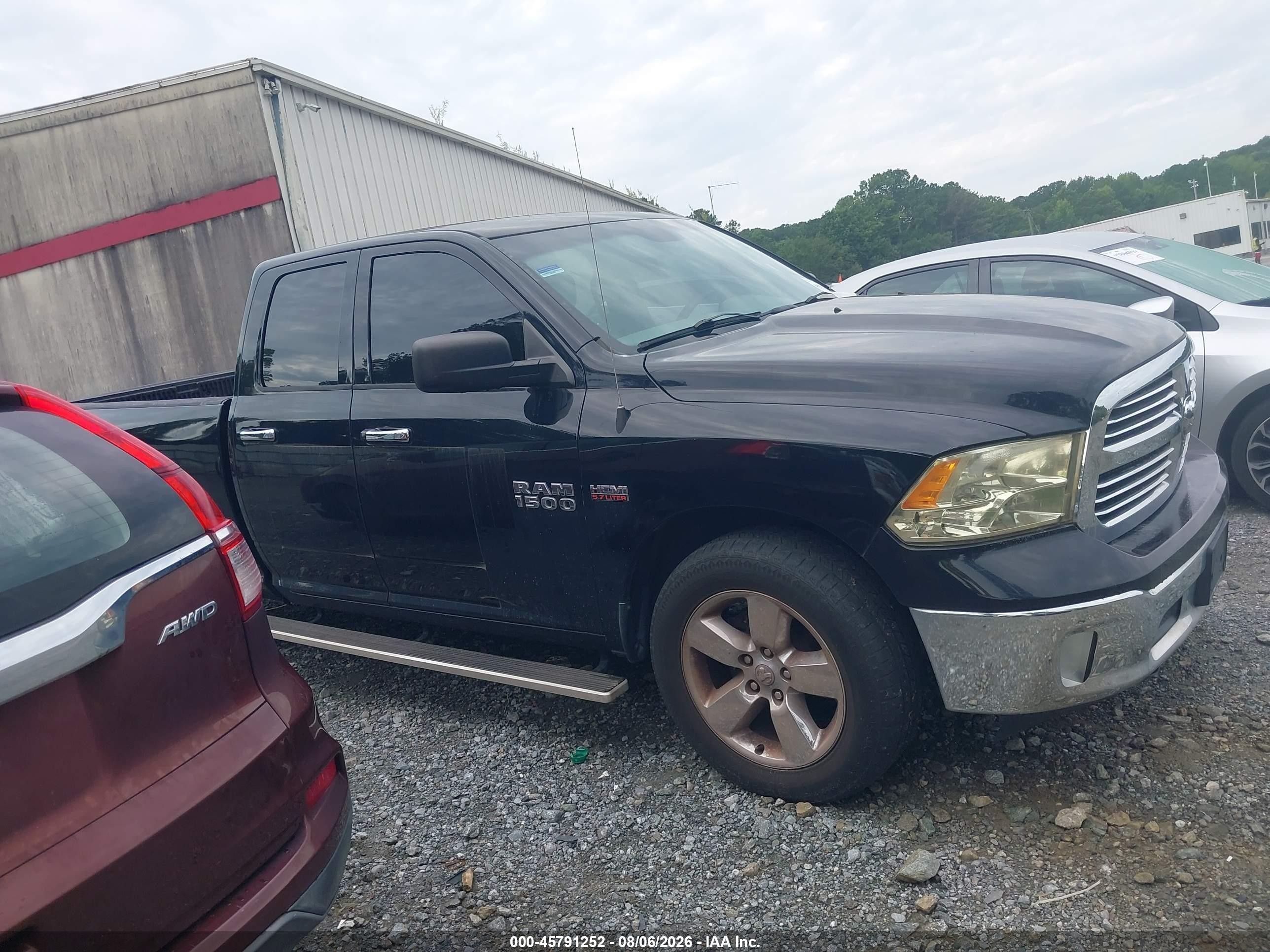 2015 Ram 1500 Big Horn Black vin: 1C6RR6GT5FS589518