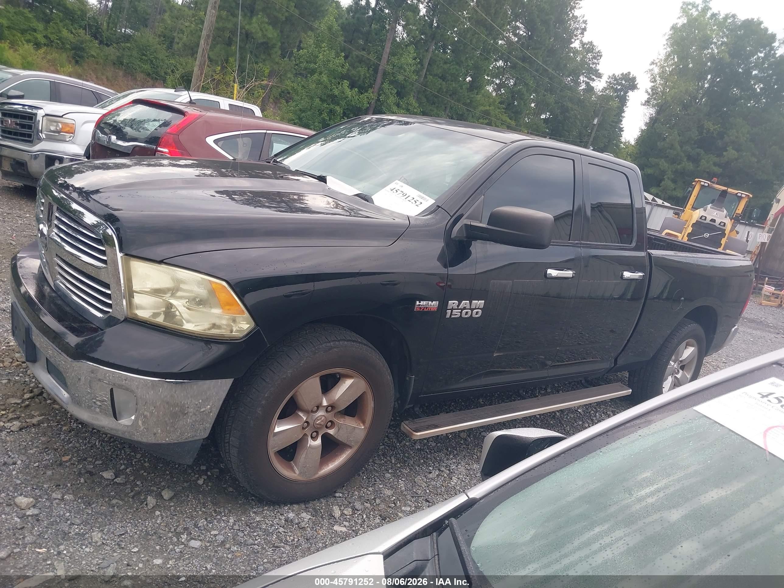 2015 Ram 1500 Big Horn Black vin: 1C6RR6GT5FS589518