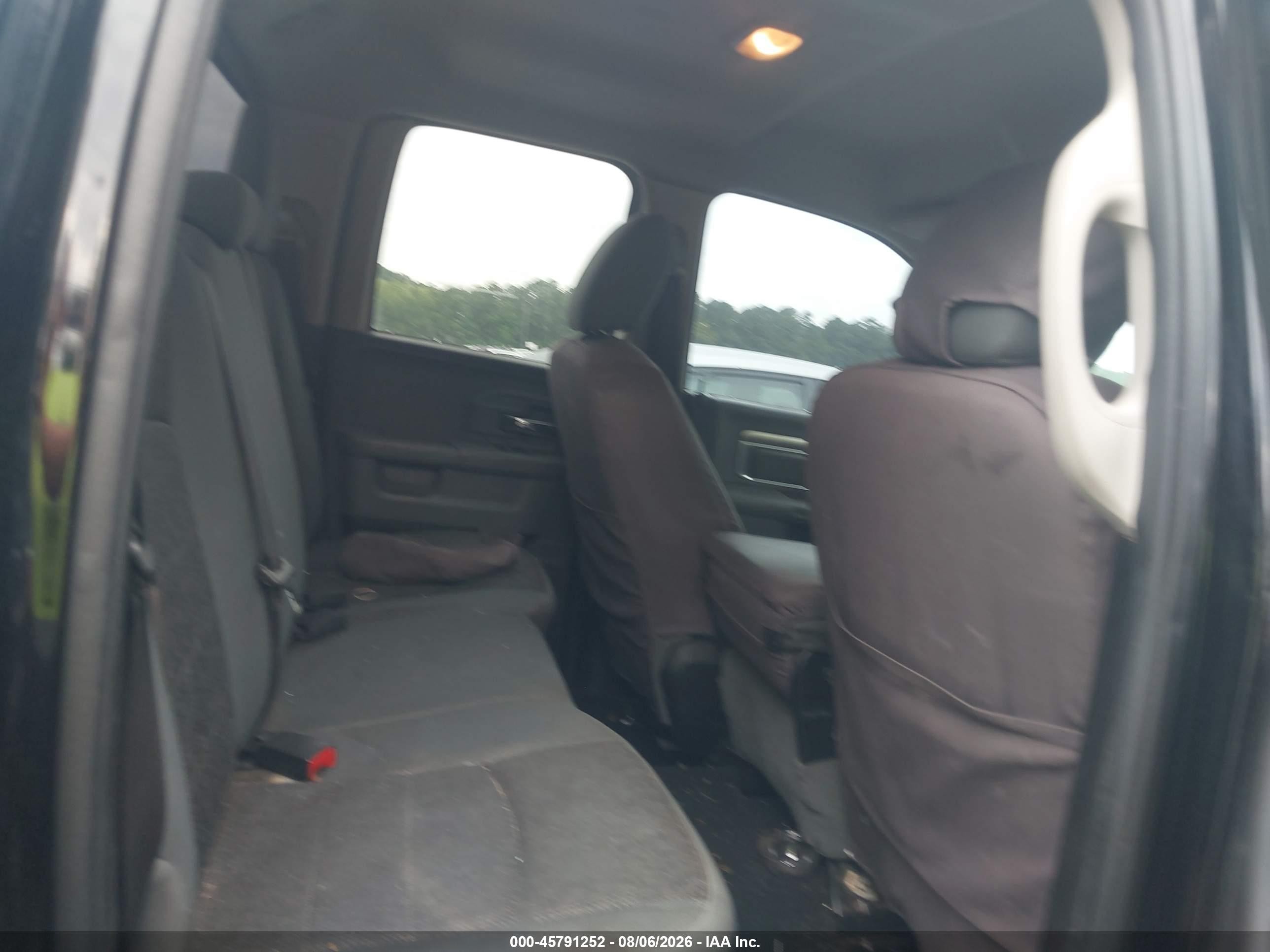 2015 Ram 1500 Big Horn Black vin: 1C6RR6GT5FS589518