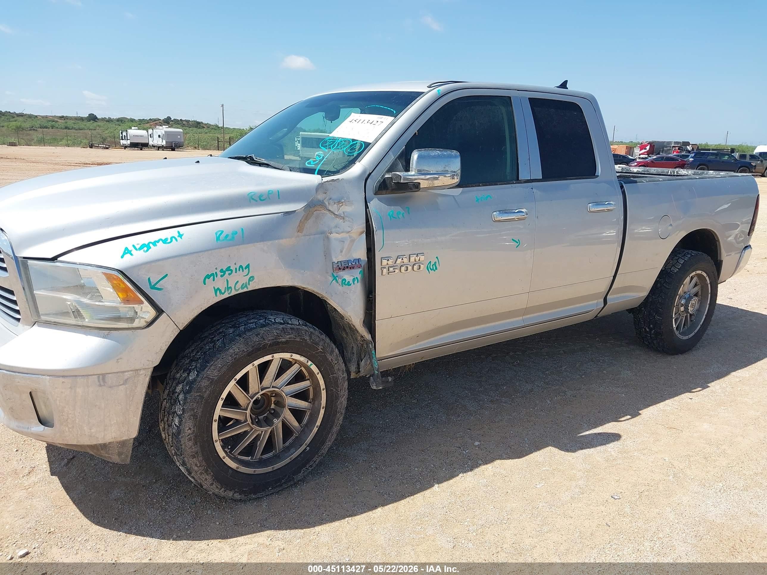 2013 Ram 1500 Lone Star Silver vin: 1C6RR6GT6DS645043
