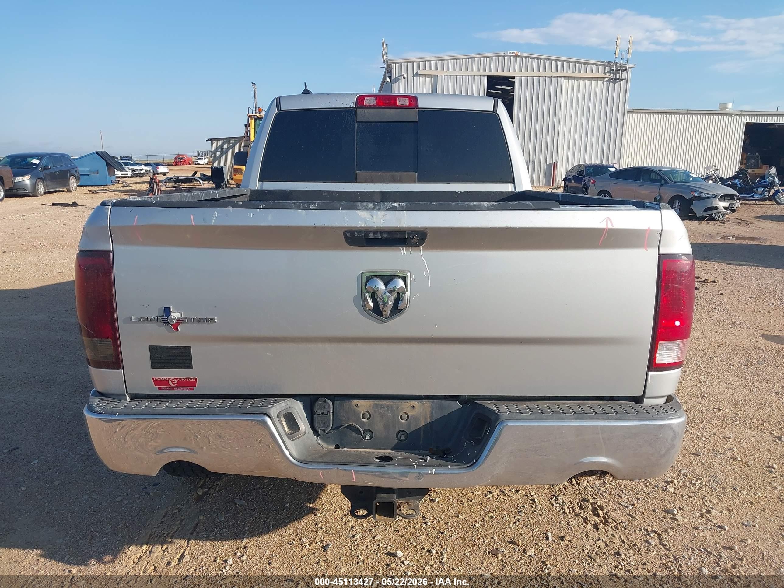 2013 Ram 1500 Lone Star Silver vin: 1C6RR6GT6DS645043