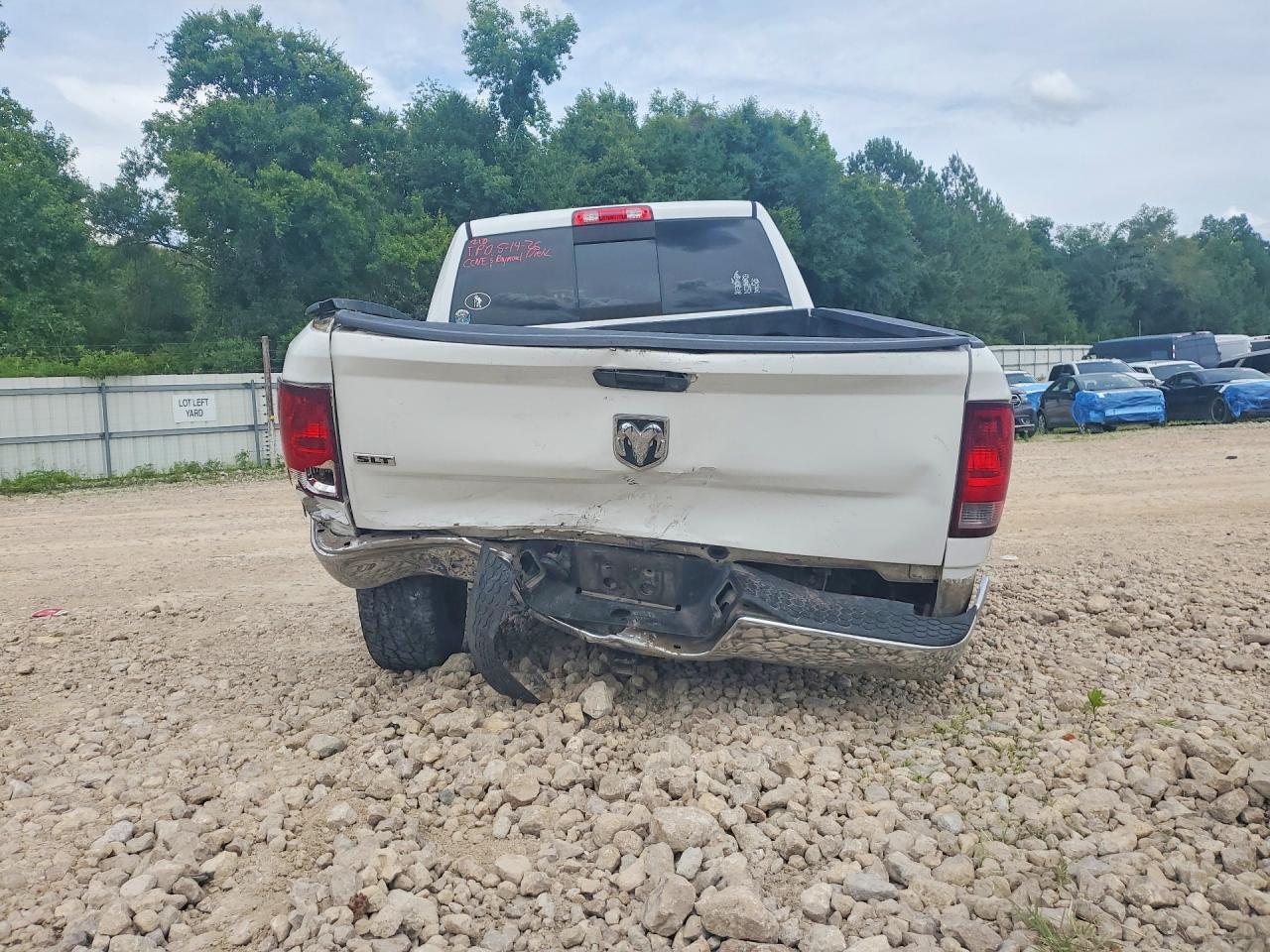 2014 Ram 1500 Slt White vin: 1C6RR6GT6ES253438
