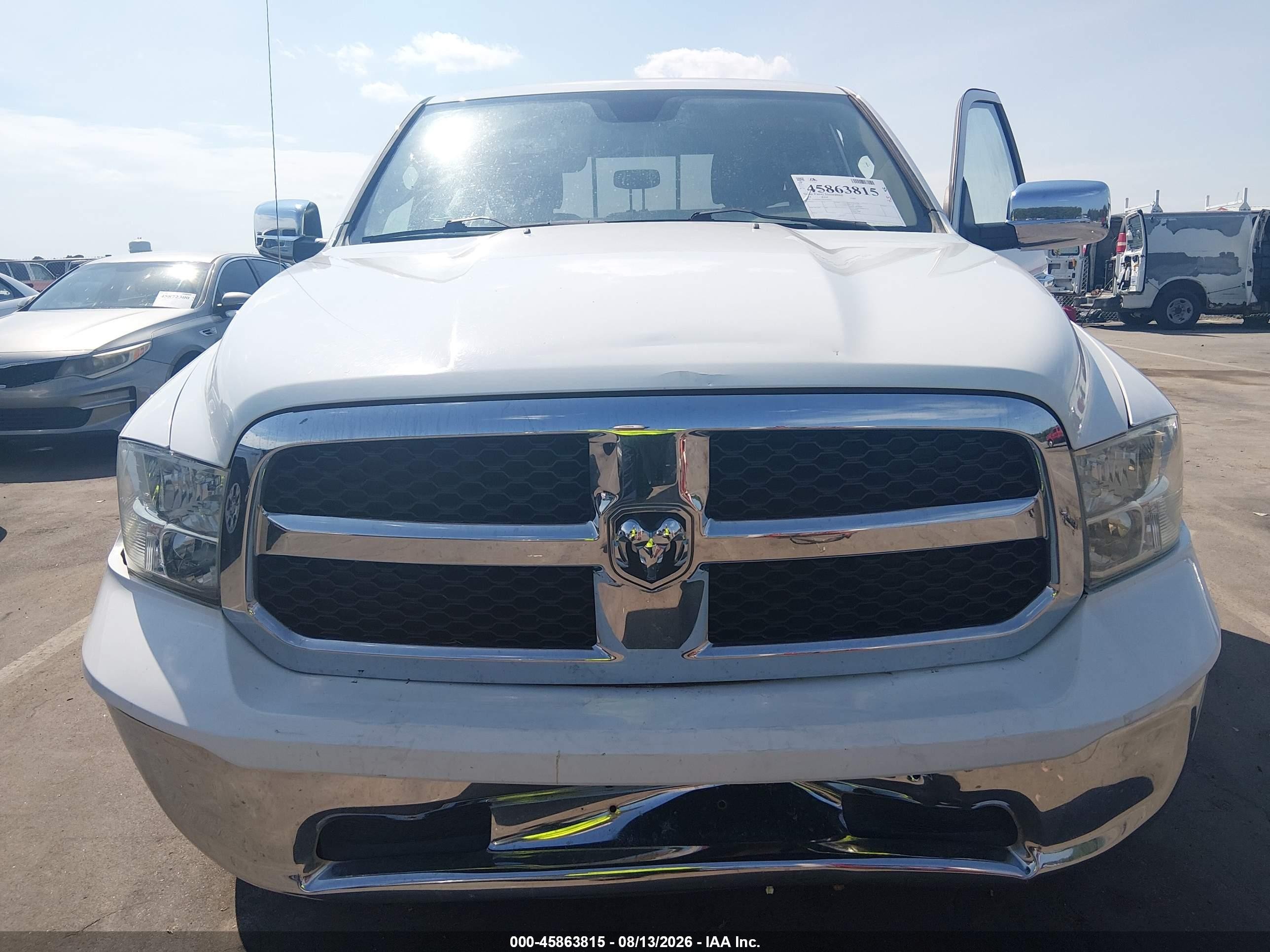 2014 Ram 1500 Big Horn/lone Star/outdoorsman/slt White vin: 1C6RR6GT6ES306462