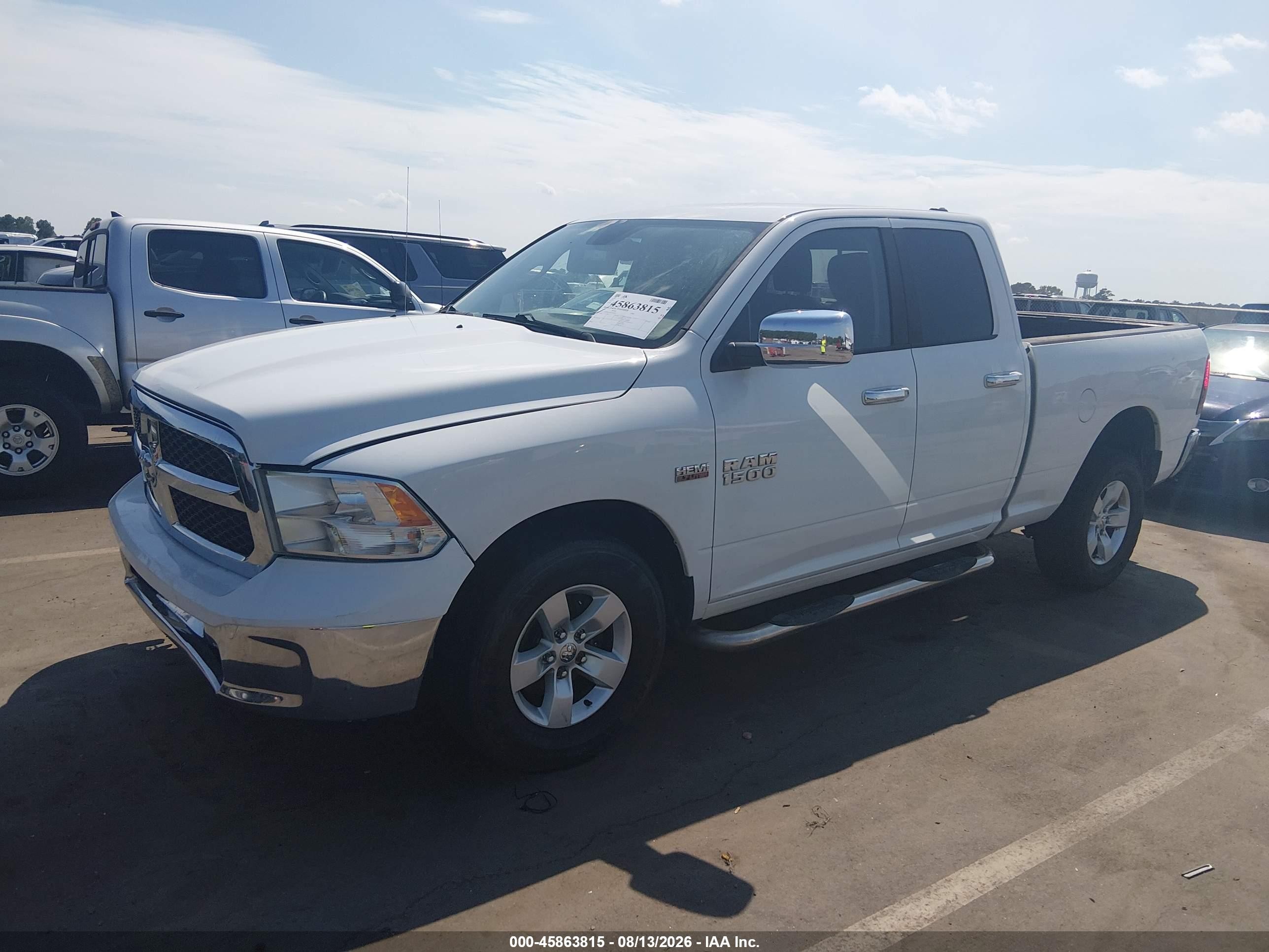 2014 Ram 1500 Big Horn/lone Star/outdoorsman/slt White vin: 1C6RR6GT6ES306462