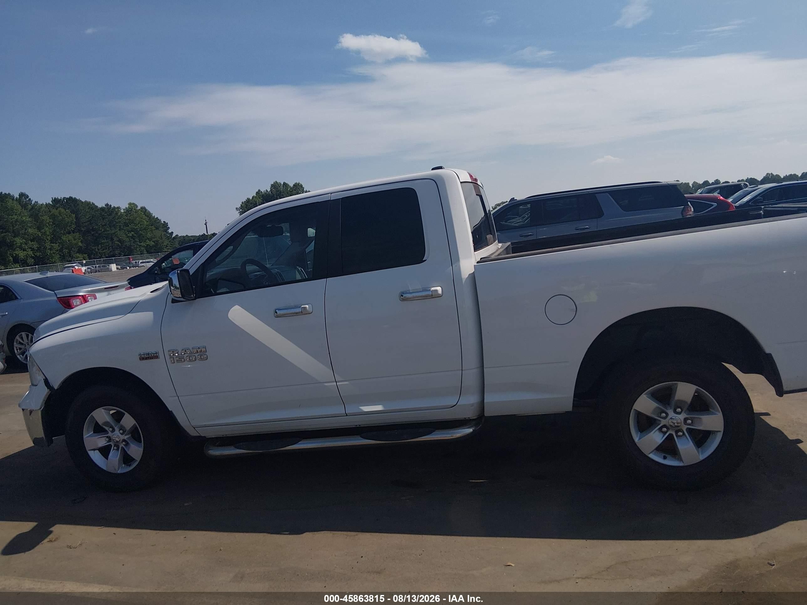 2014 Ram 1500 Big Horn/lone Star/outdoorsman/slt White vin: 1C6RR6GT6ES306462