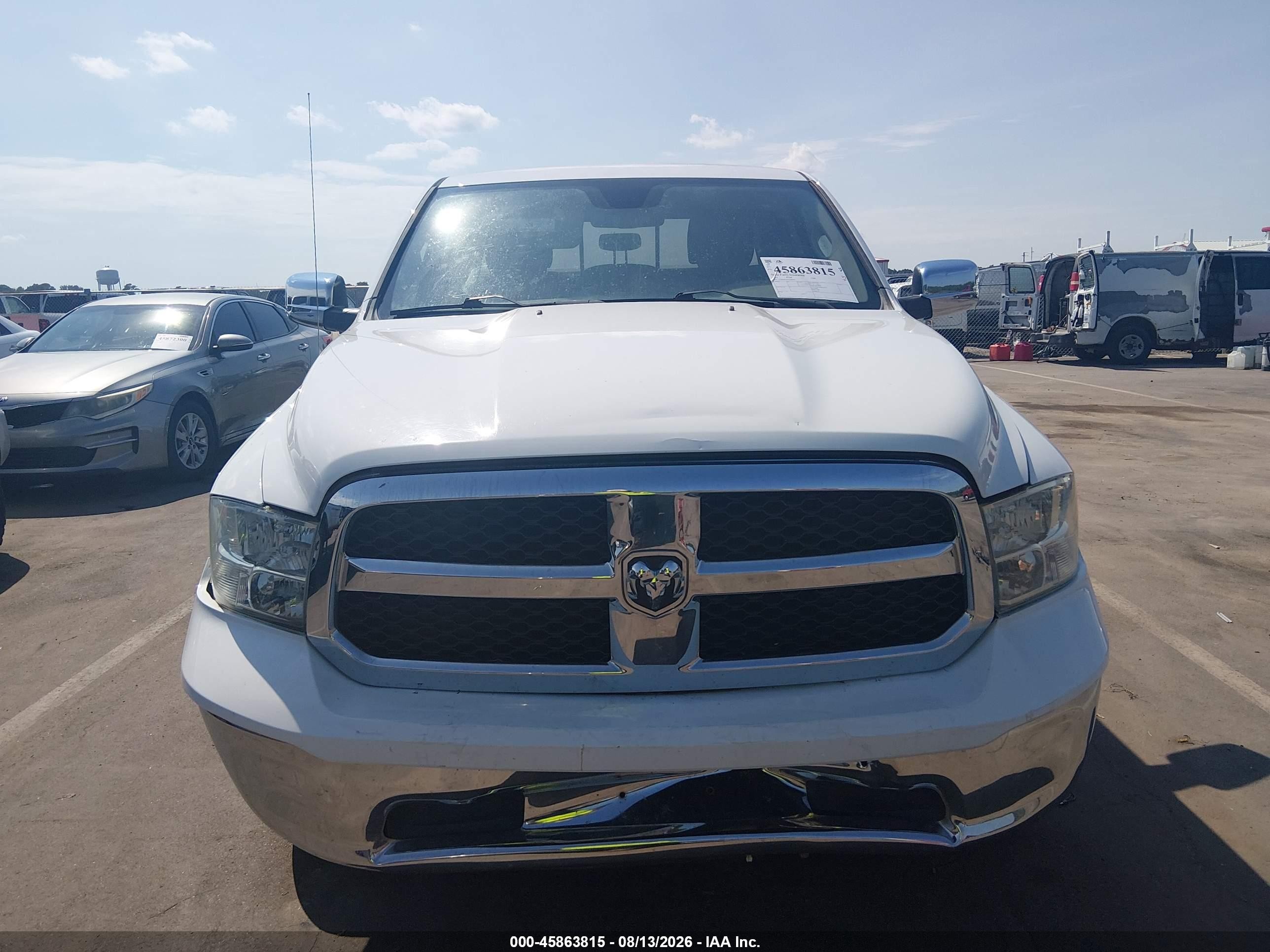 2014 Ram 1500 Big Horn/lone Star/outdoorsman/slt White vin: 1C6RR6GT6ES306462