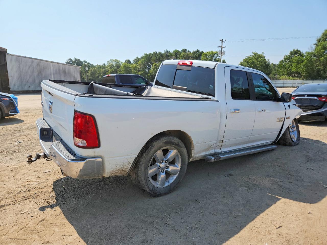 2015 Ram 1500 Slt White vin: 1C6RR6GT6FS675114