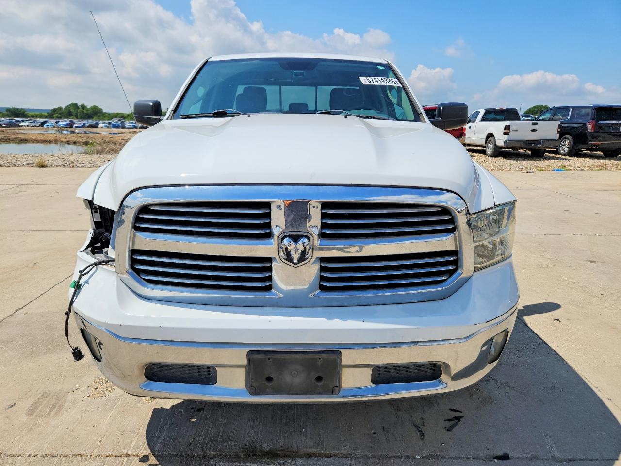 2013 Ram 1500 Slt White vin: 1C6RR6GT7DS672588
