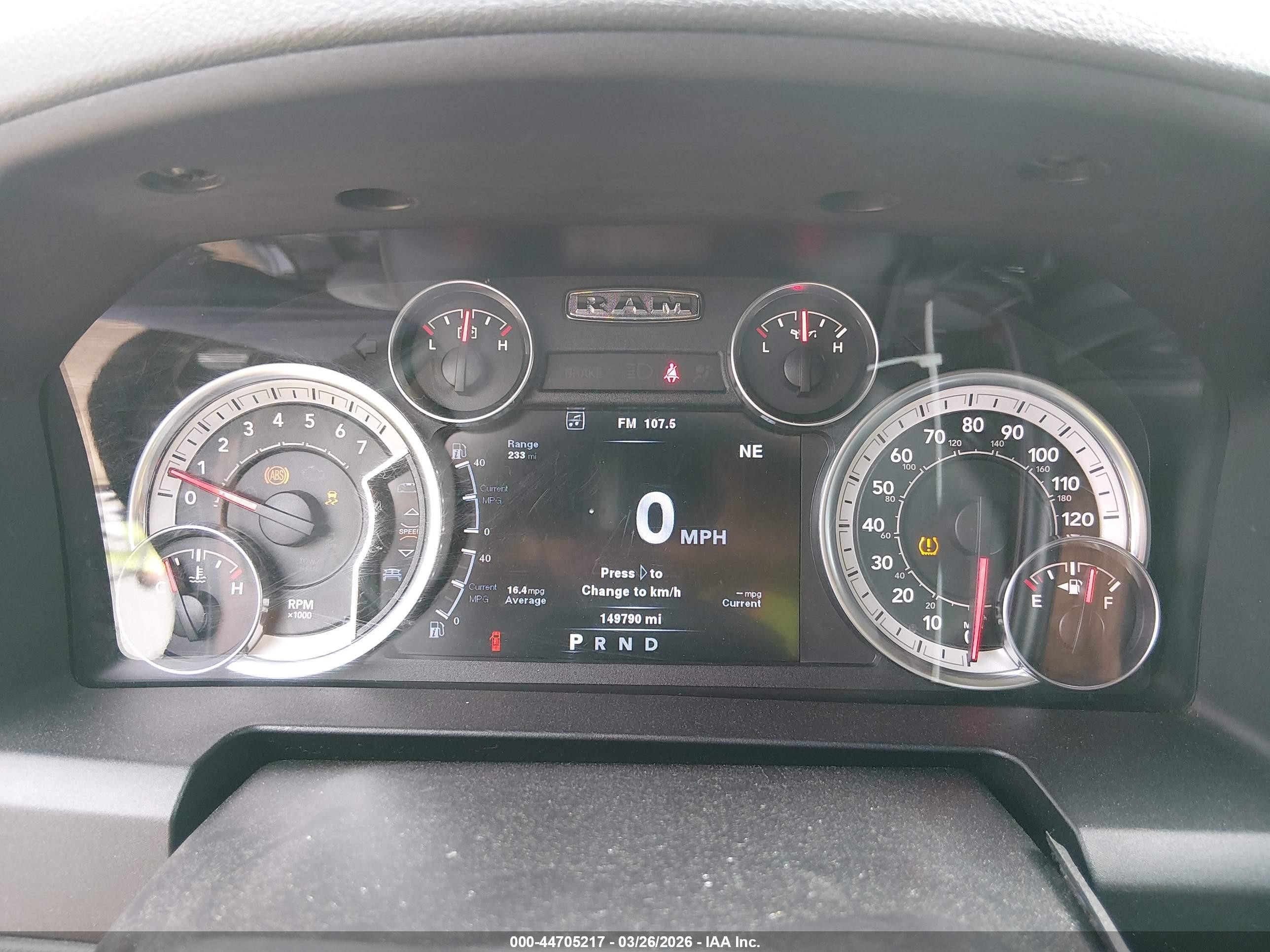 2013 Ram 1500 Big Horn Серый vin: 1C6RR6GT7DS672591