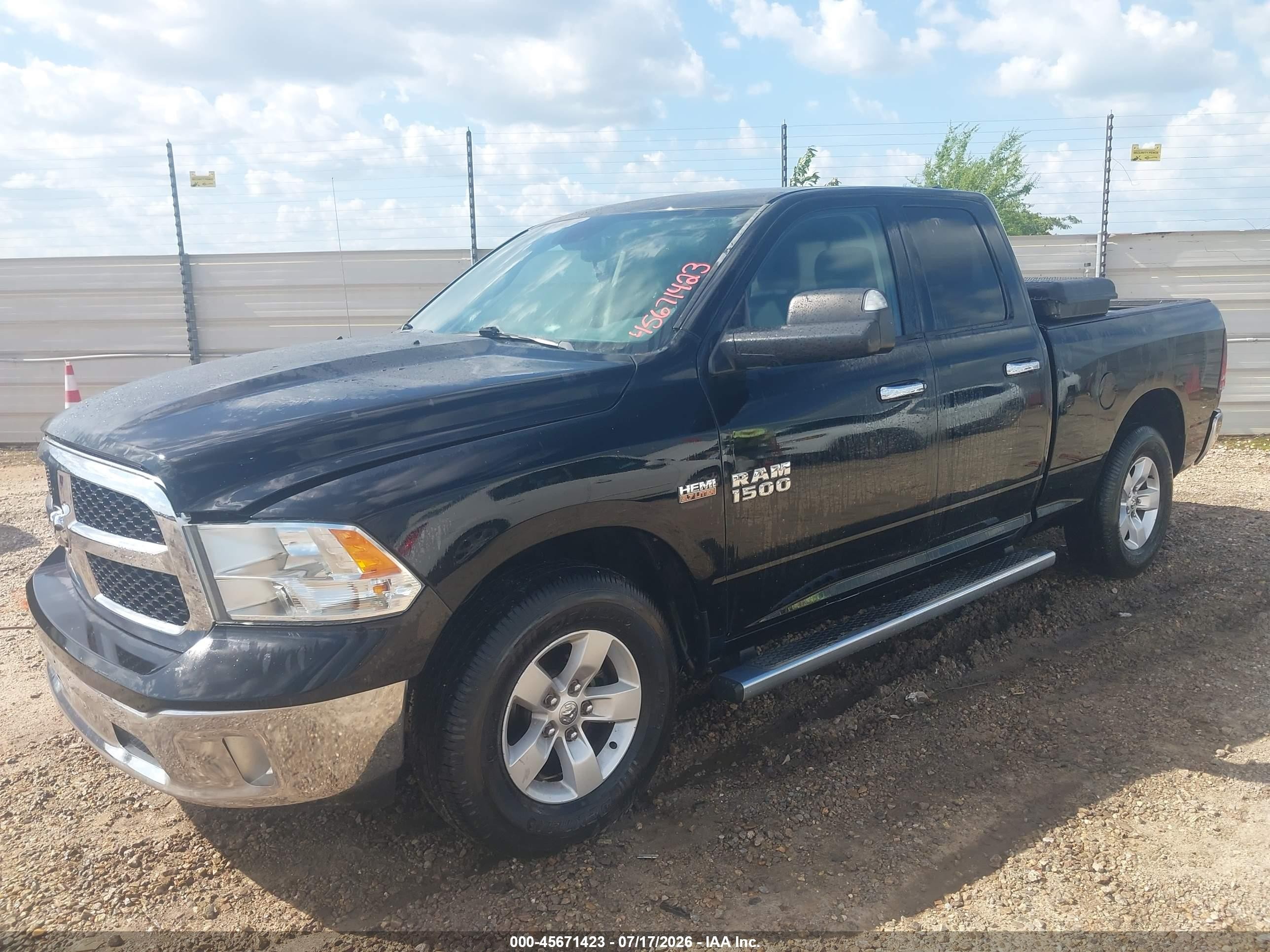 2014 Ram 1500 Slt Black vin: 1C6RR6GT7ES236440