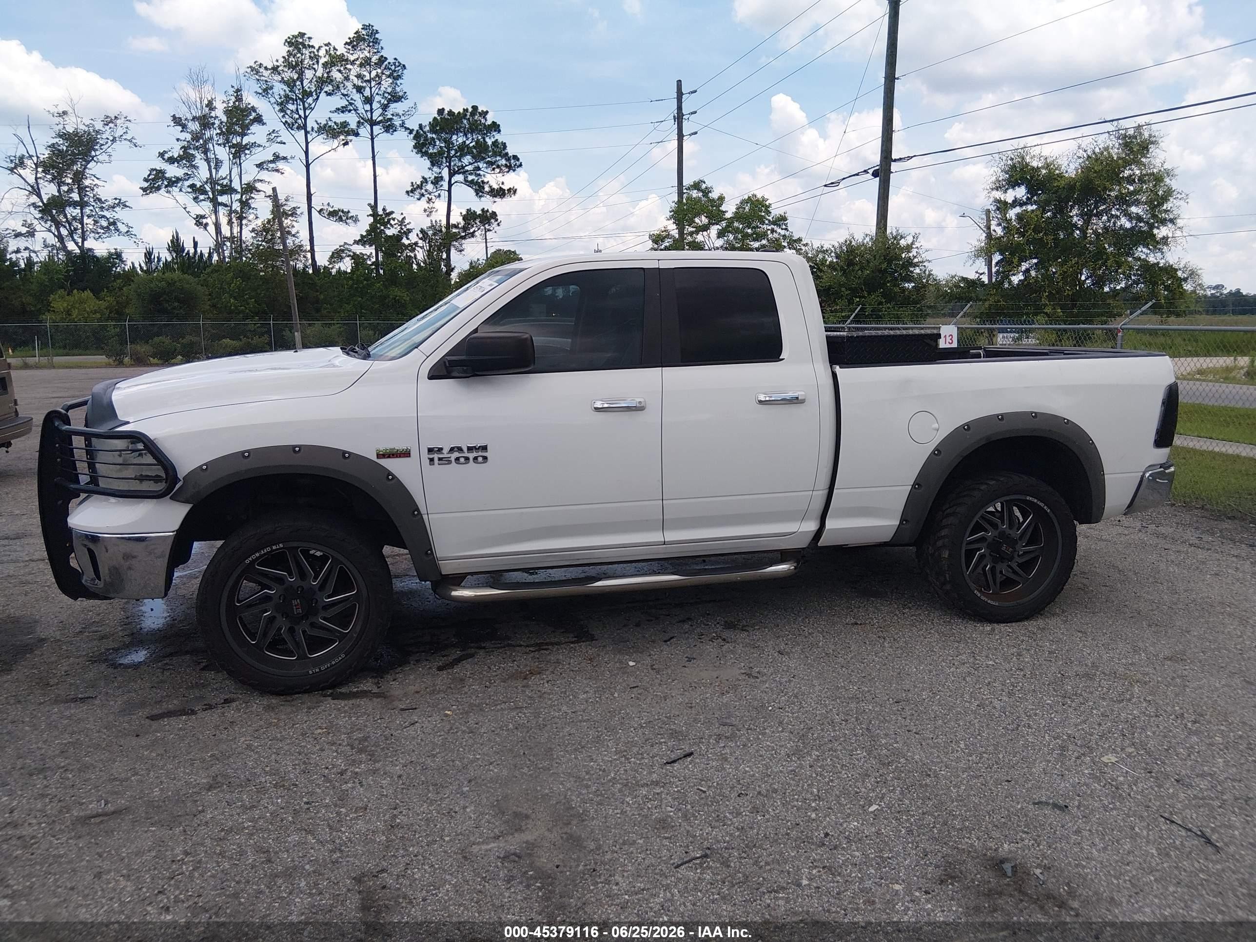 2014 Ram 1500 Big Horn White vin: 1C6RR6GT7ES293446
