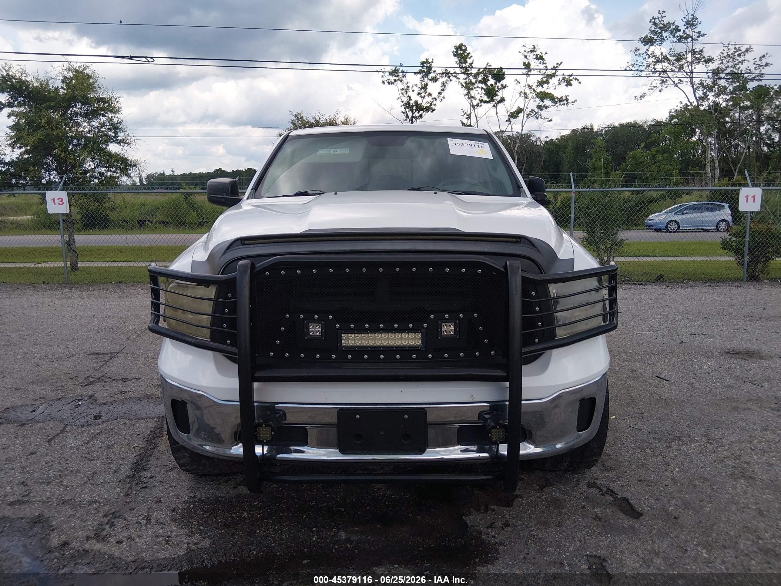2014 Ram 1500 Big Horn White vin: 1C6RR6GT7ES293446