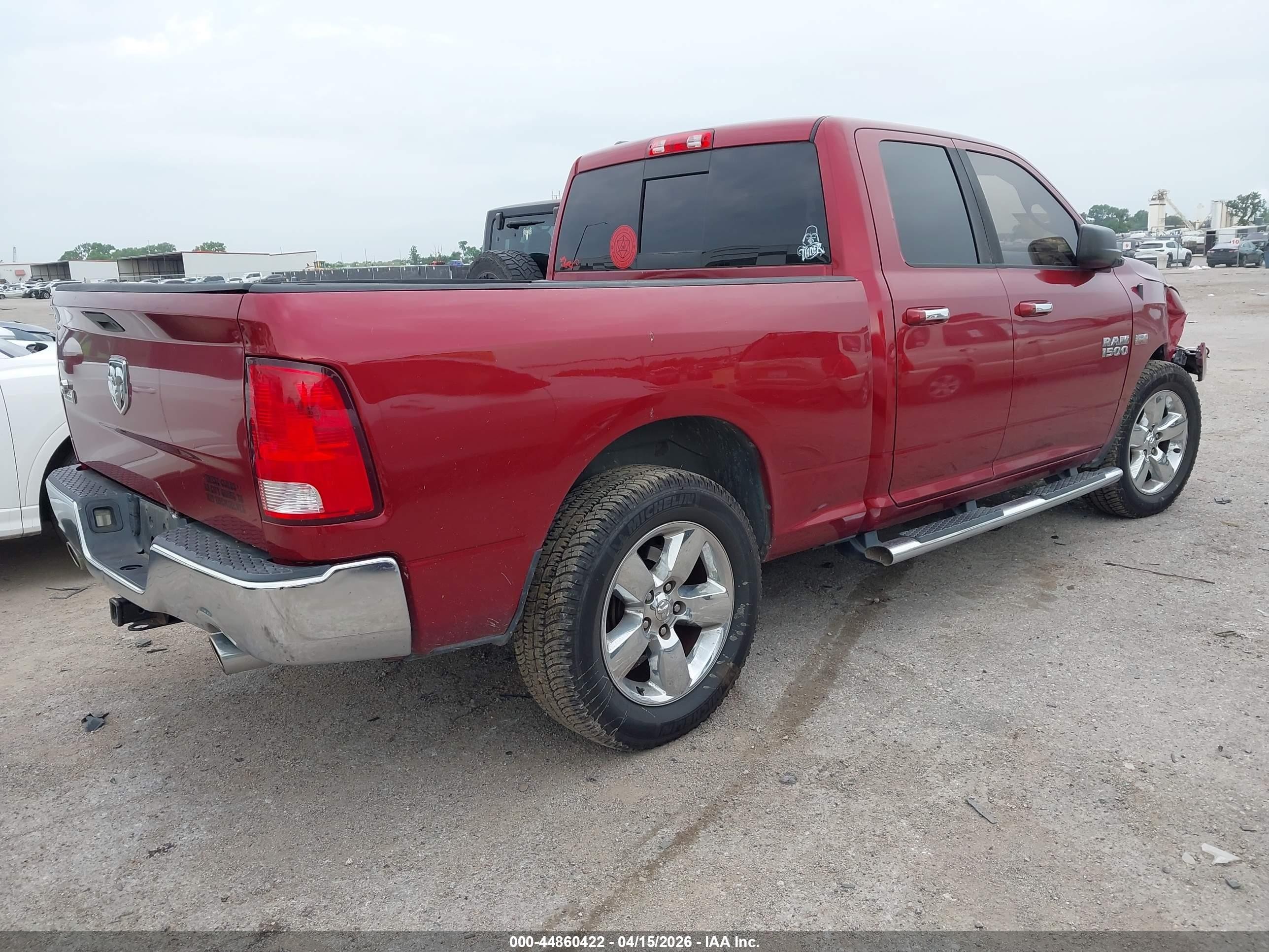 2015 Ram 1500 Big Horn Burgundy vin: 1C6RR6GT7FS628903
