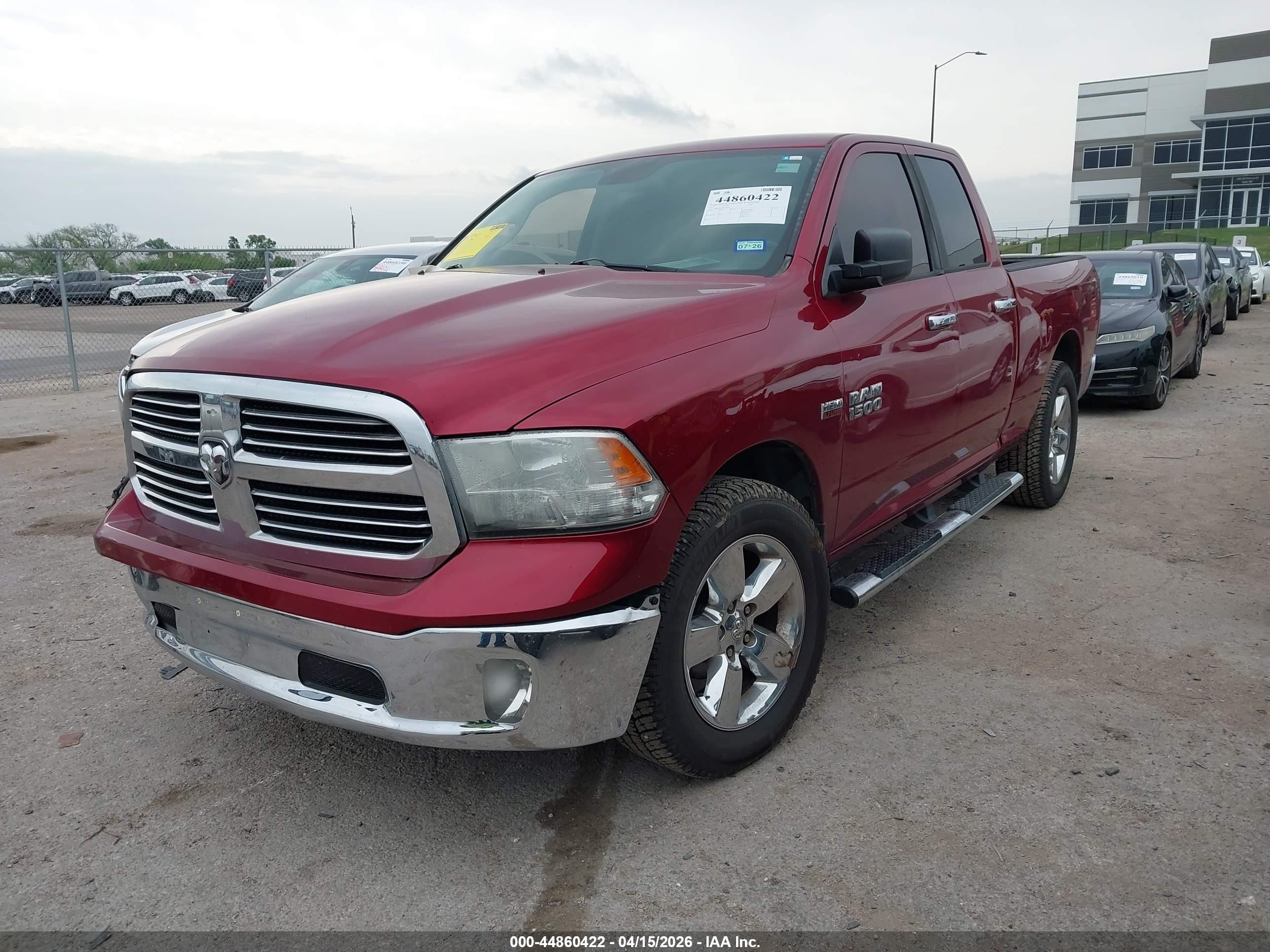 2015 Ram 1500 Big Horn Burgundy vin: 1C6RR6GT7FS628903