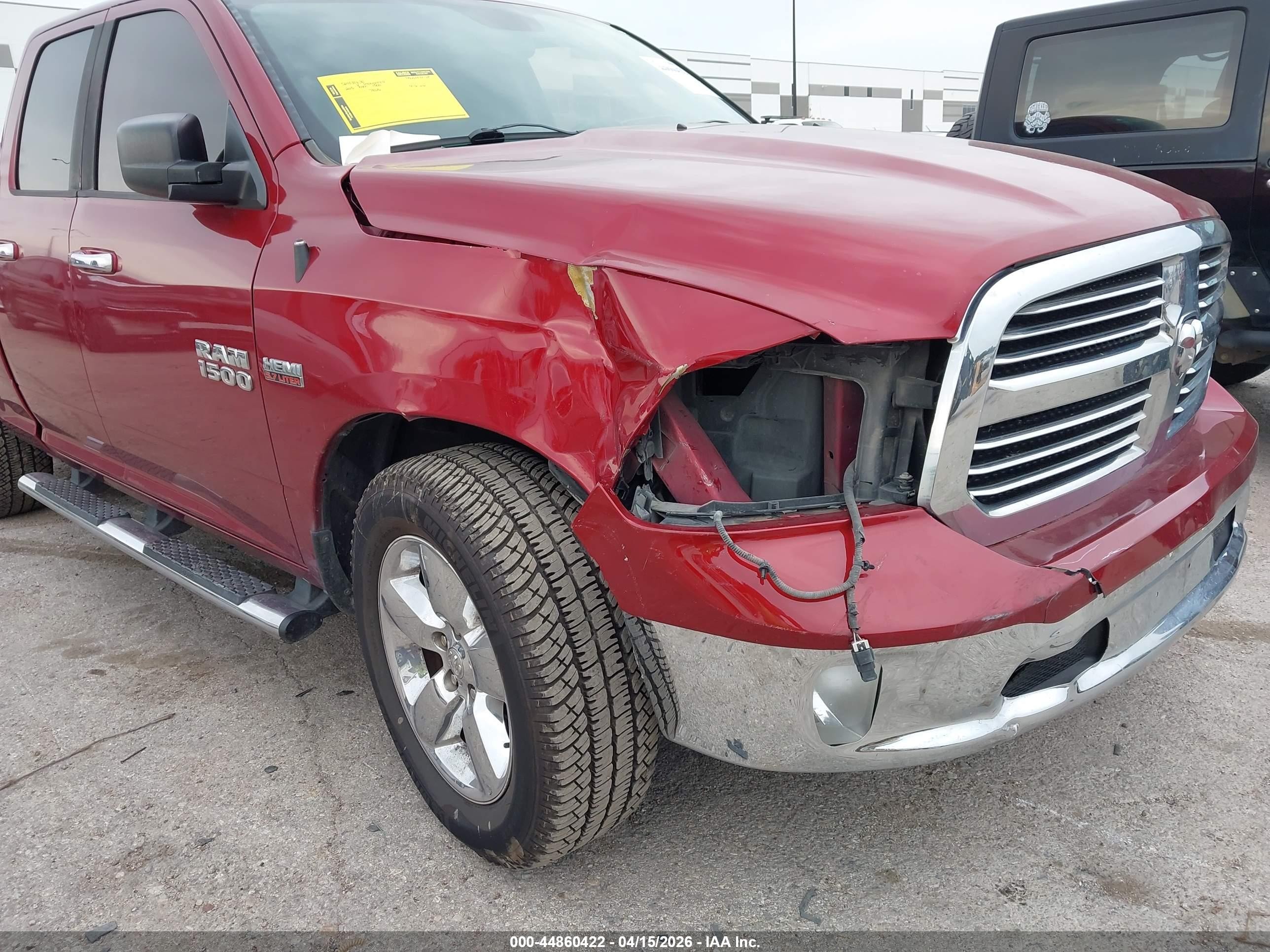 2015 Ram 1500 Big Horn Burgundy vin: 1C6RR6GT7FS628903