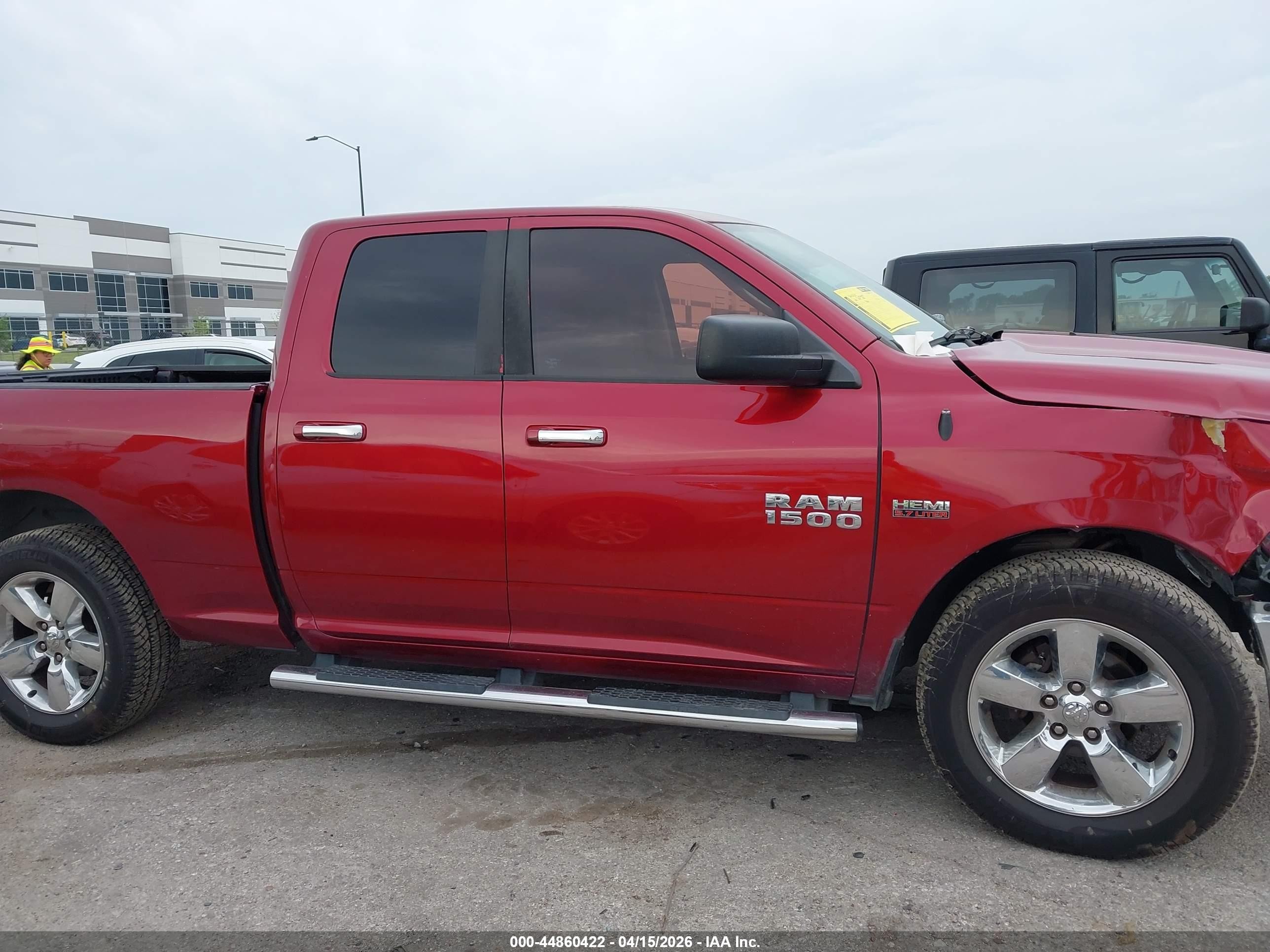 2015 Ram 1500 Big Horn Burgundy vin: 1C6RR6GT7FS628903